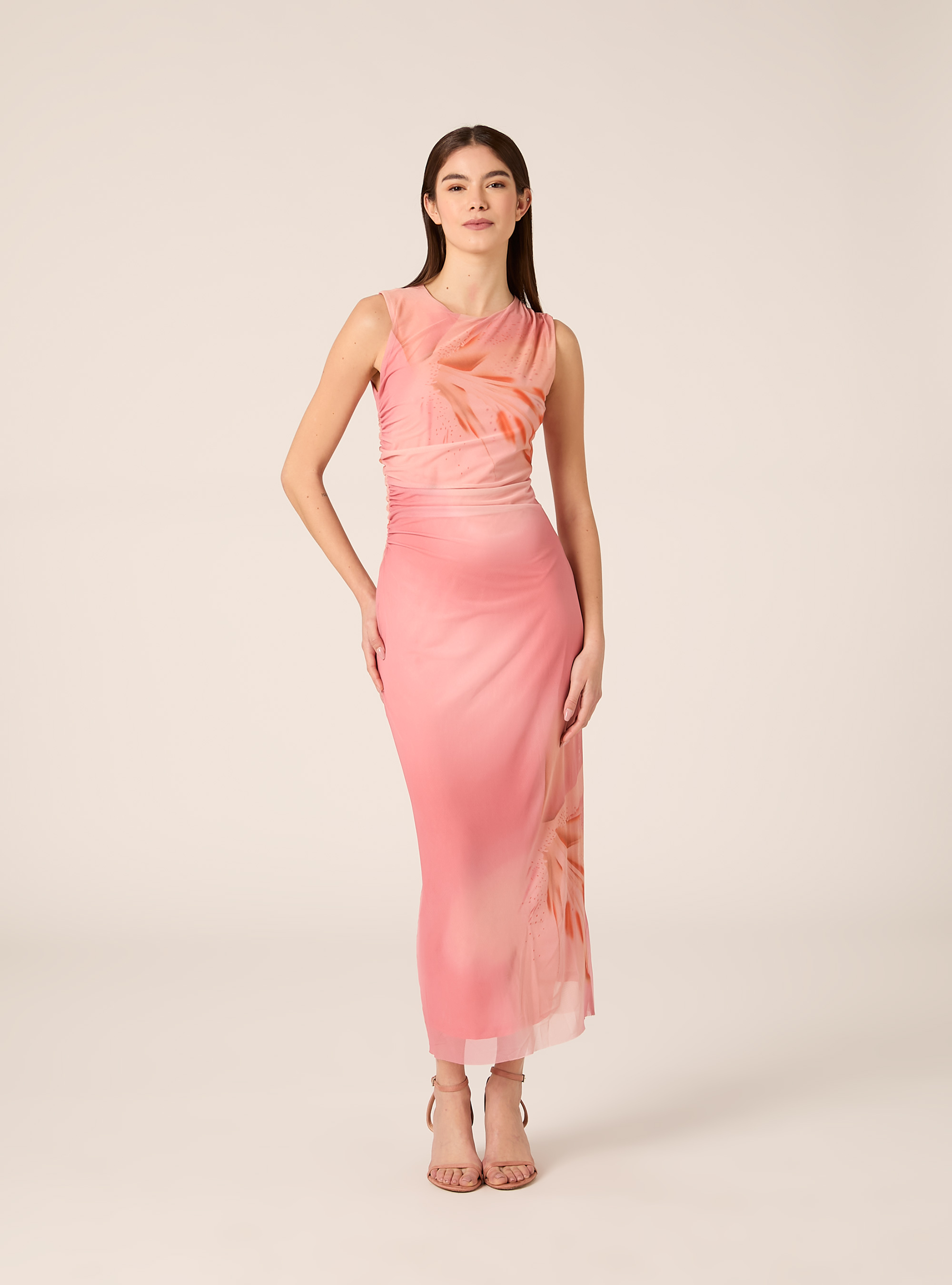 Midi dress in tulle, PK2 PINK MEDIUM