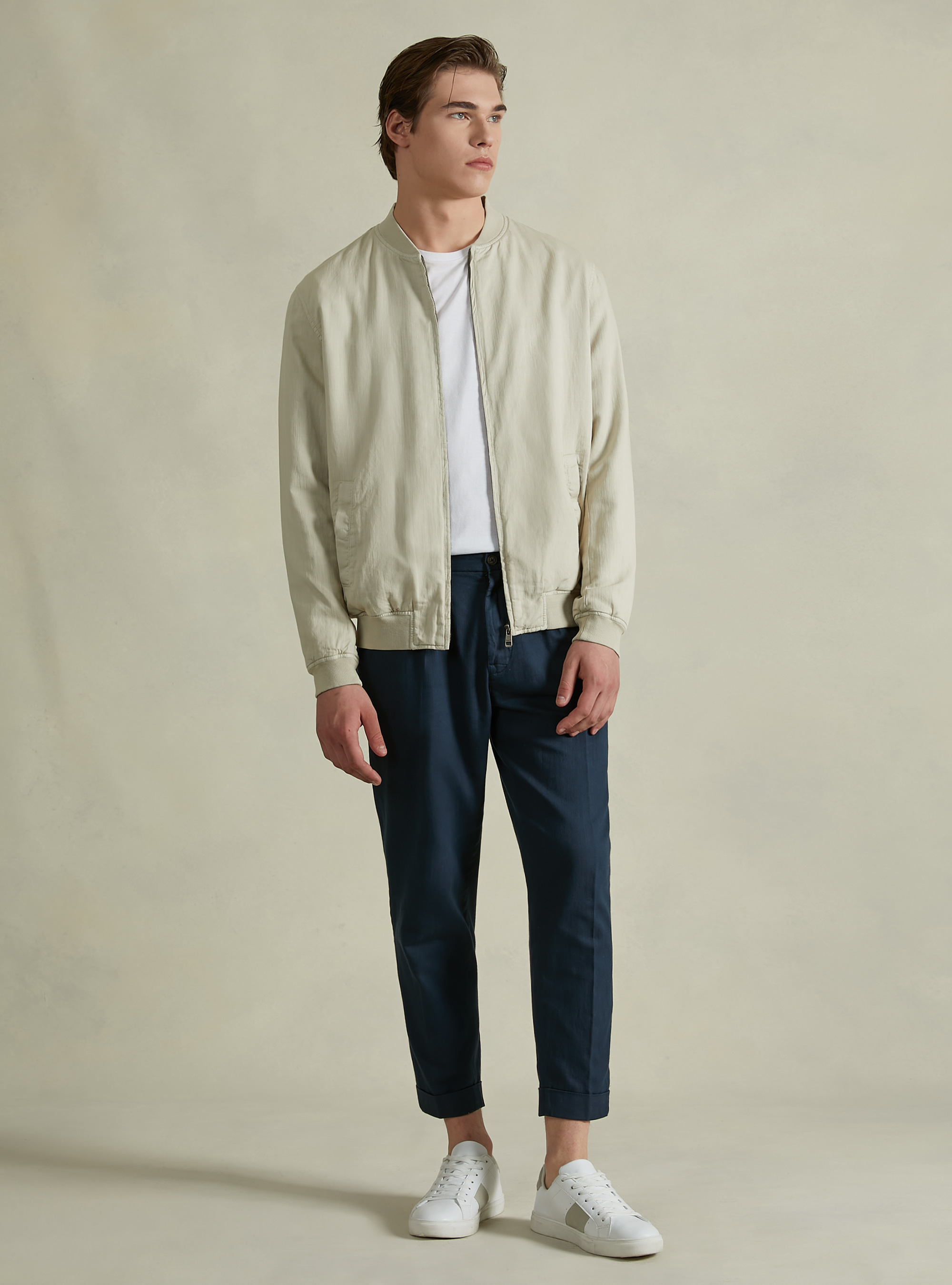 Linen bomber jacket, BEIS