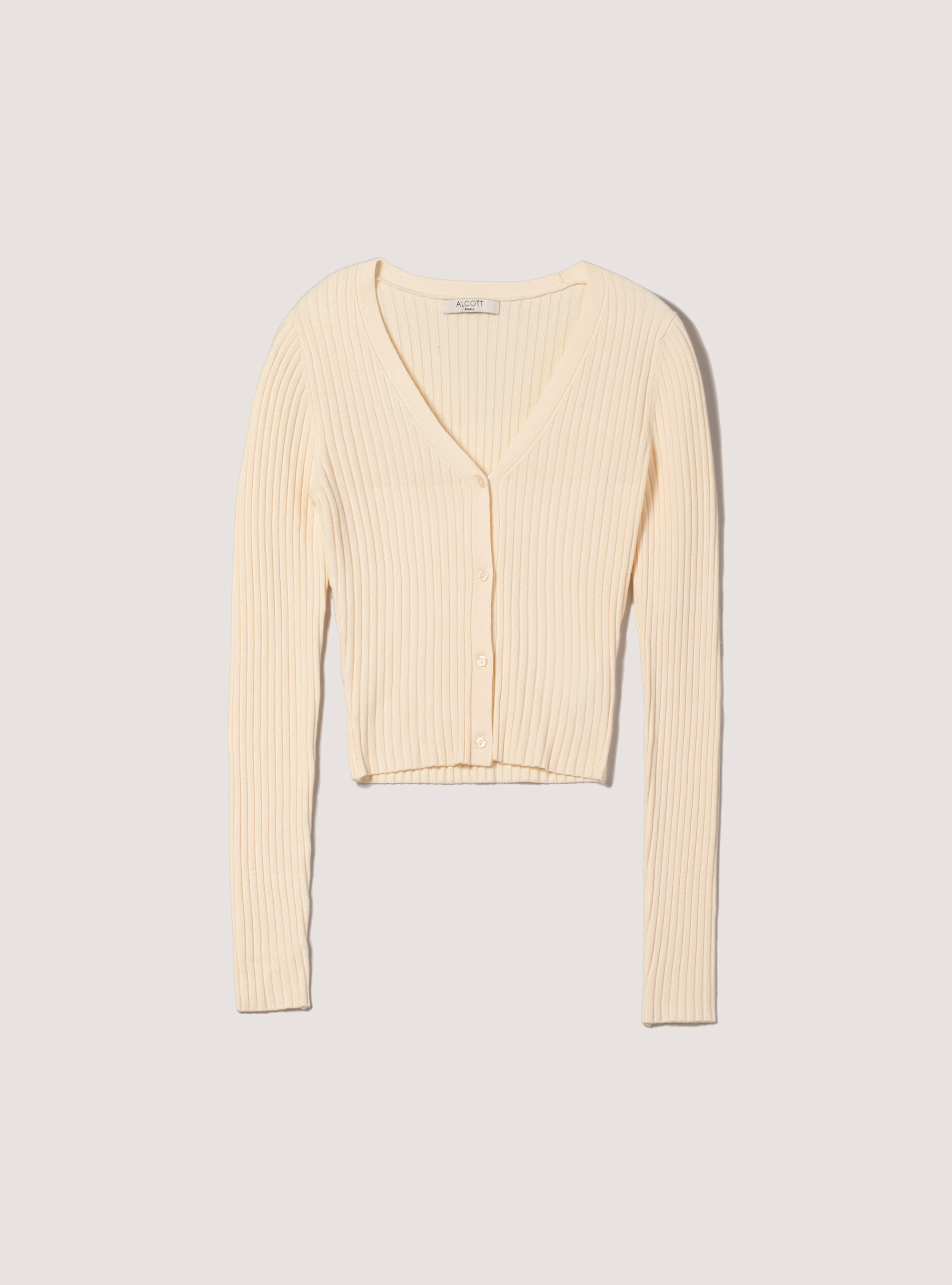 Cardigan cropped pullover cotel&eacute;, WH1 OFF WHITE