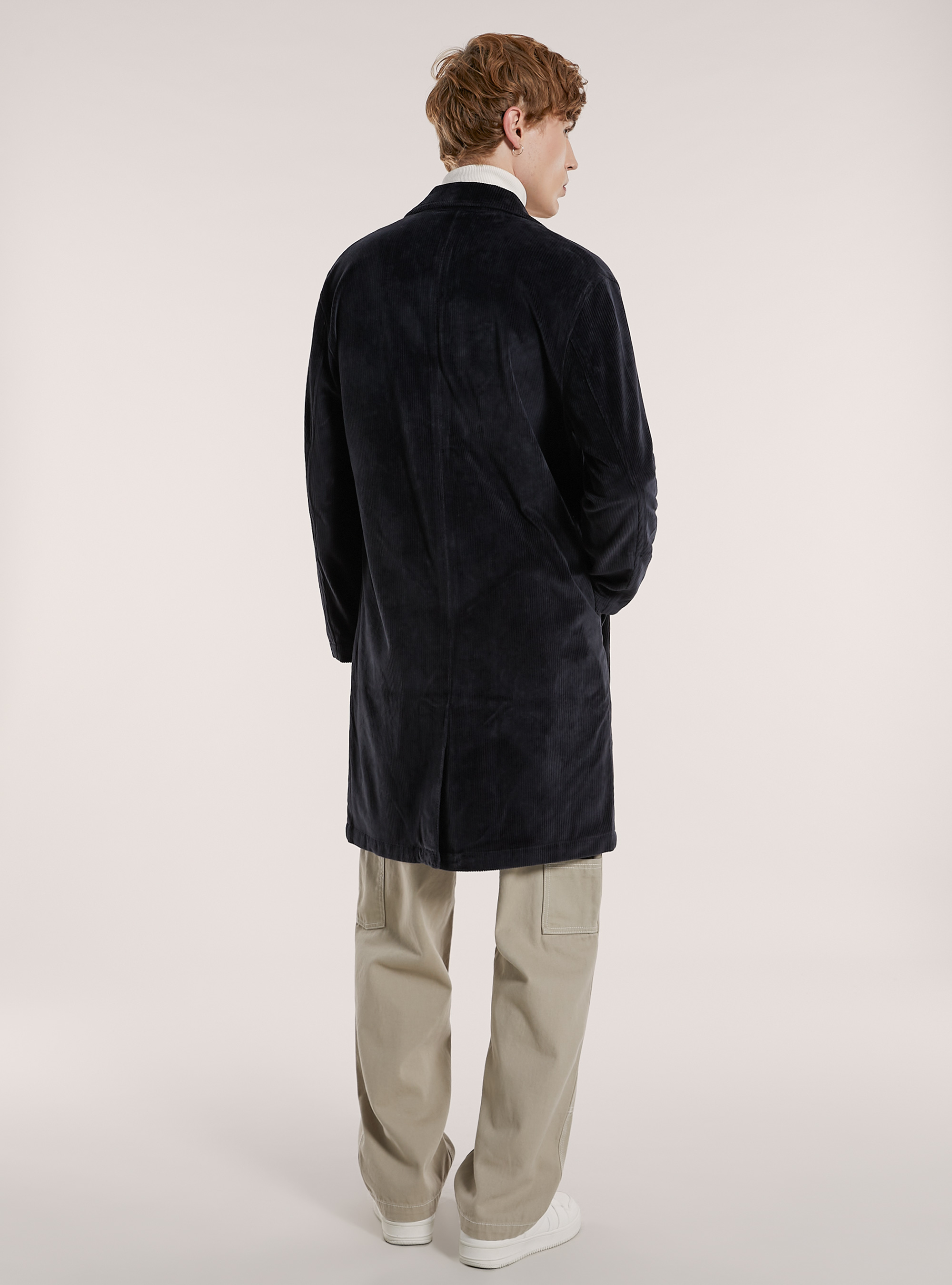 Unlined velvet coat, NA1 NAVY DARK