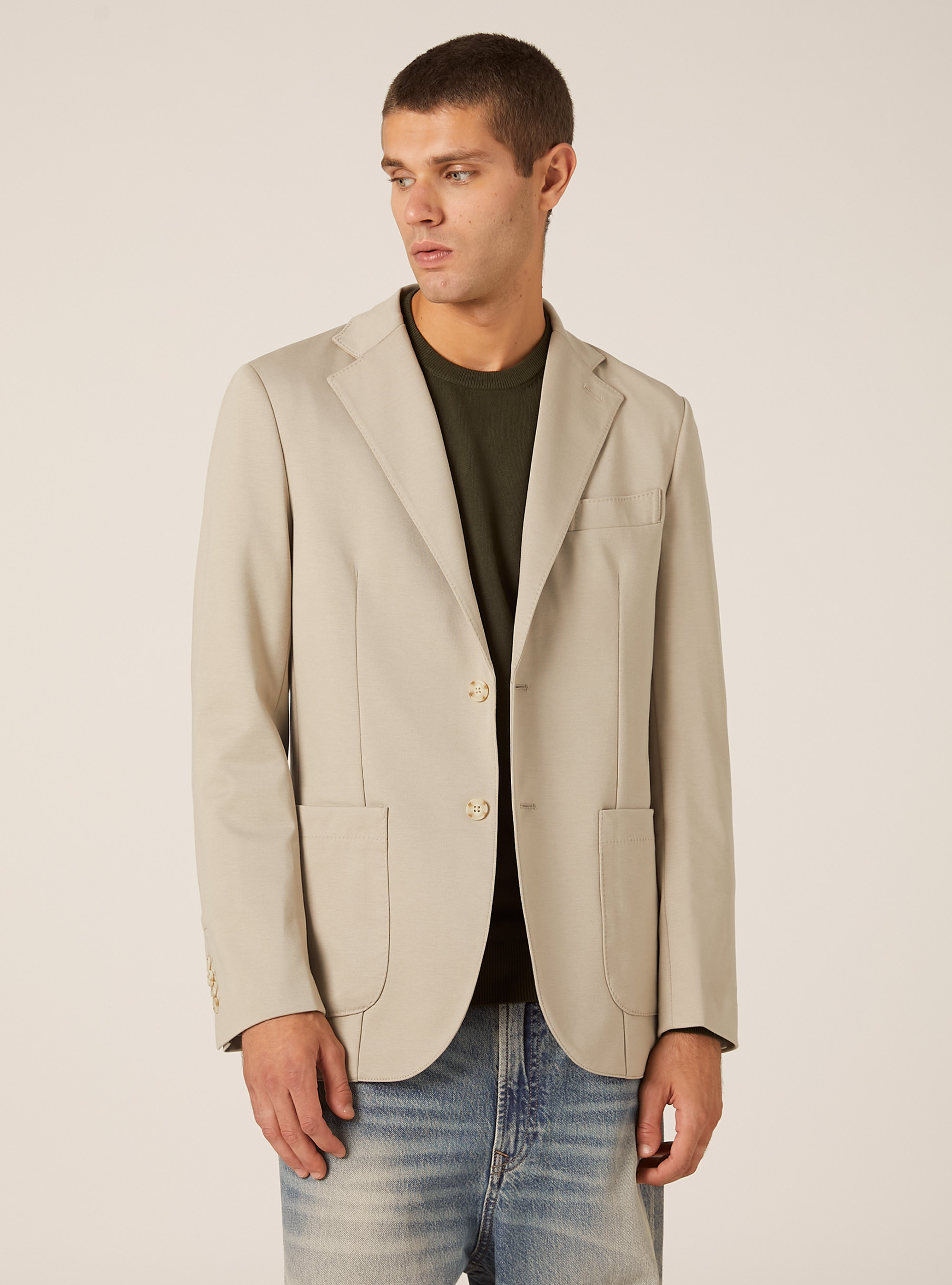 Jersey jacket, CR2 CREAM MEDIUM