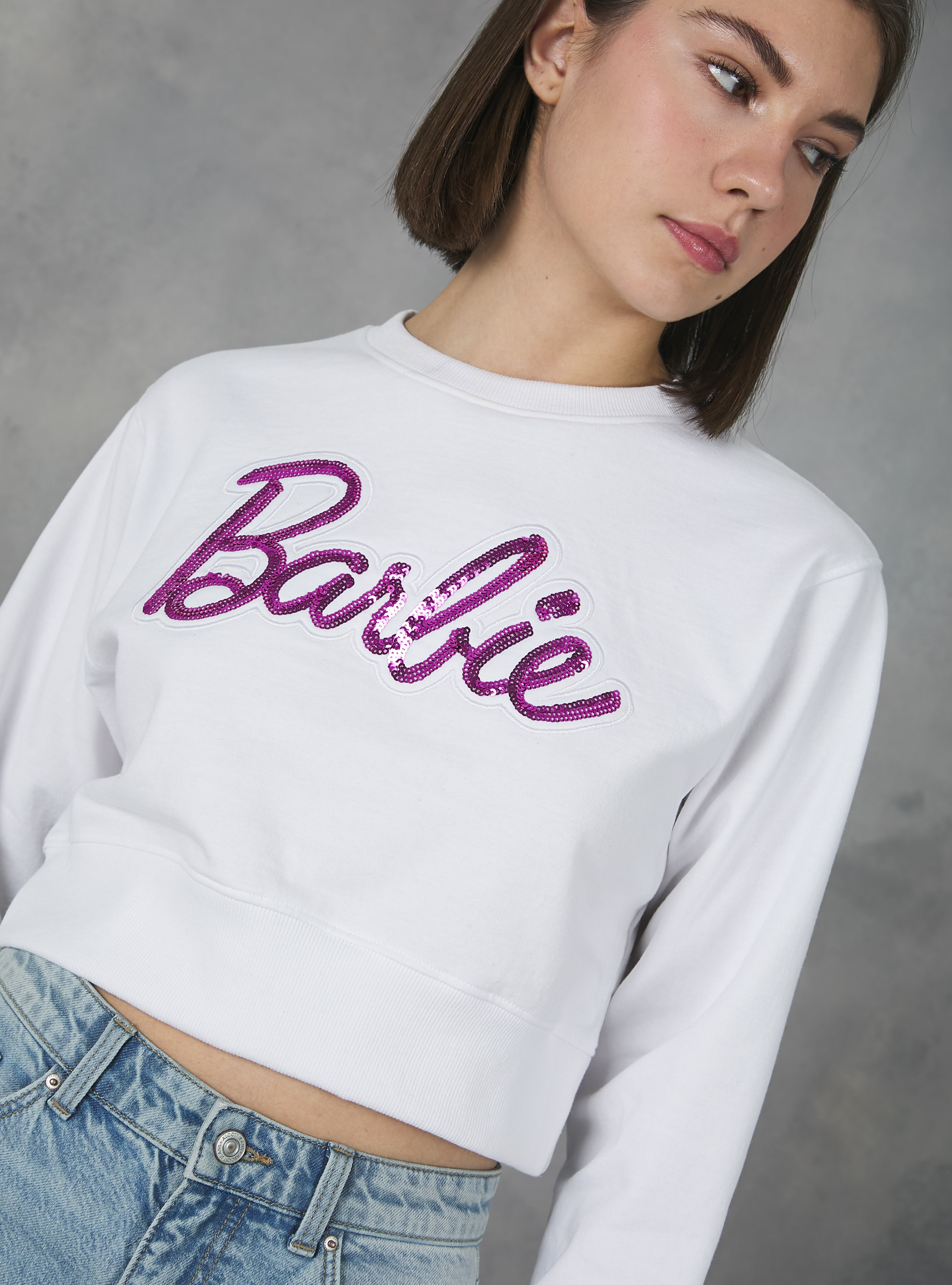 Barbie Alcott cropped sweatshirt