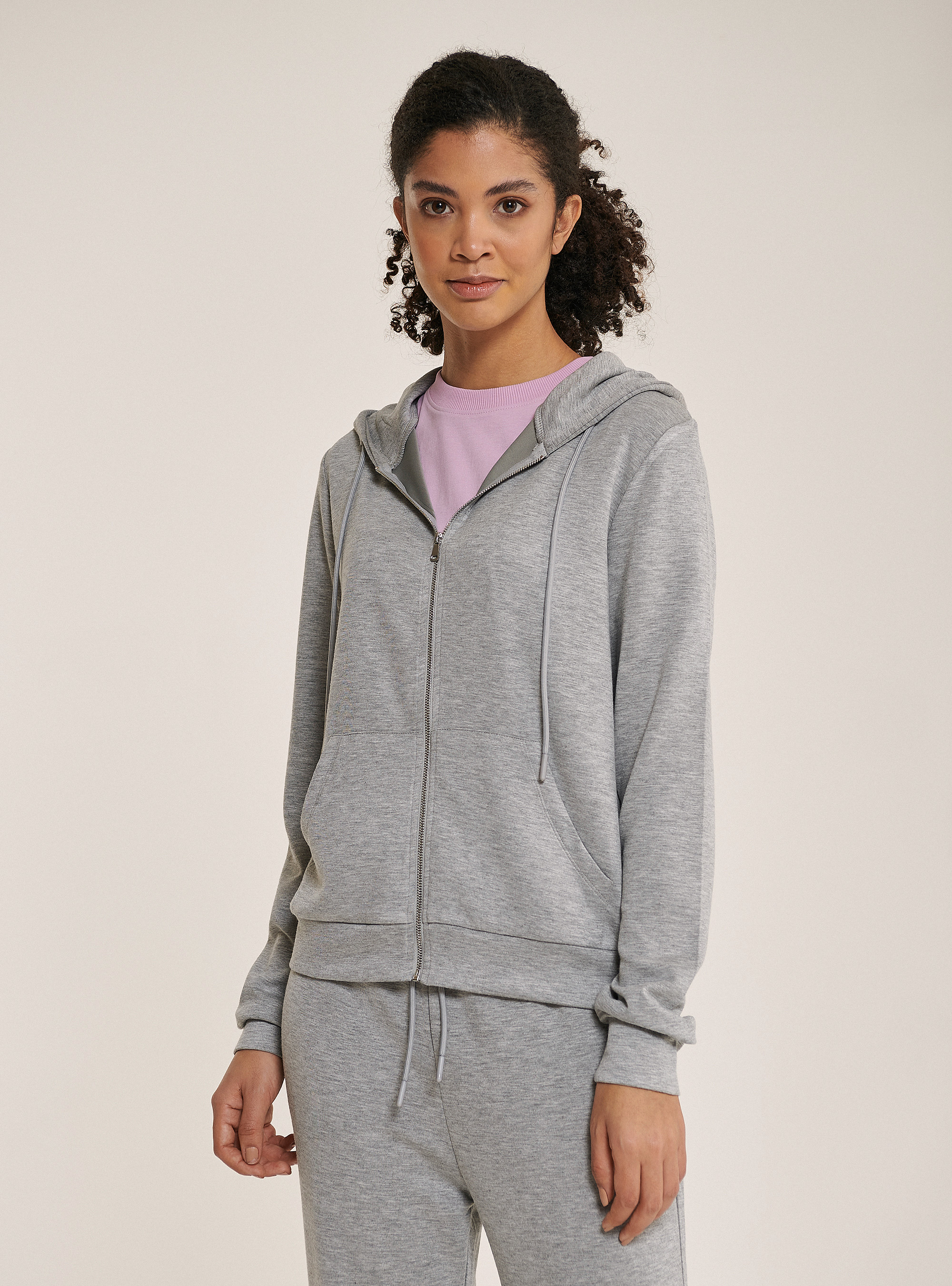 light gray hoodie