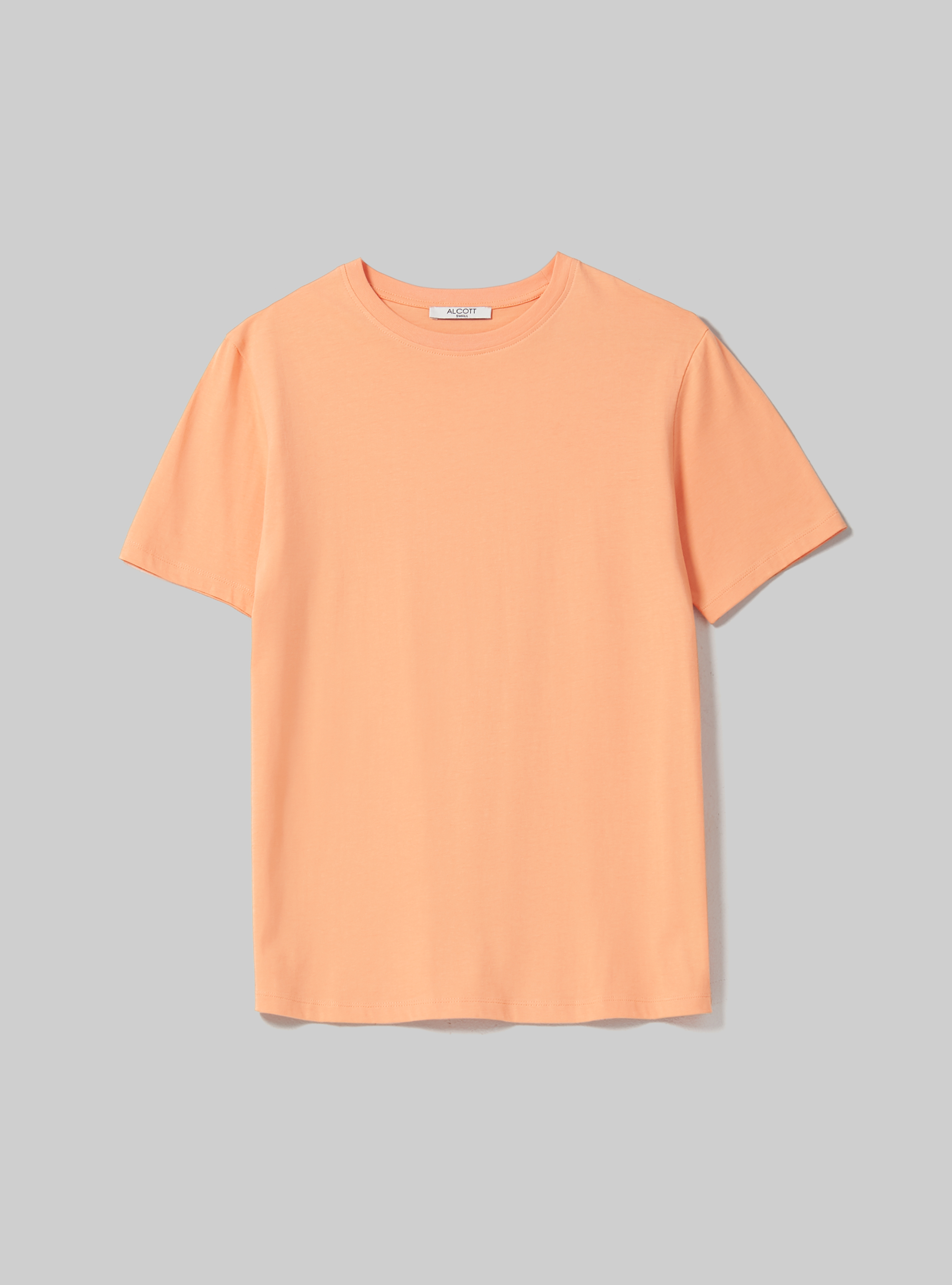 Cotton crew-neck T-shirt, OR3 ORANGE LIGHT