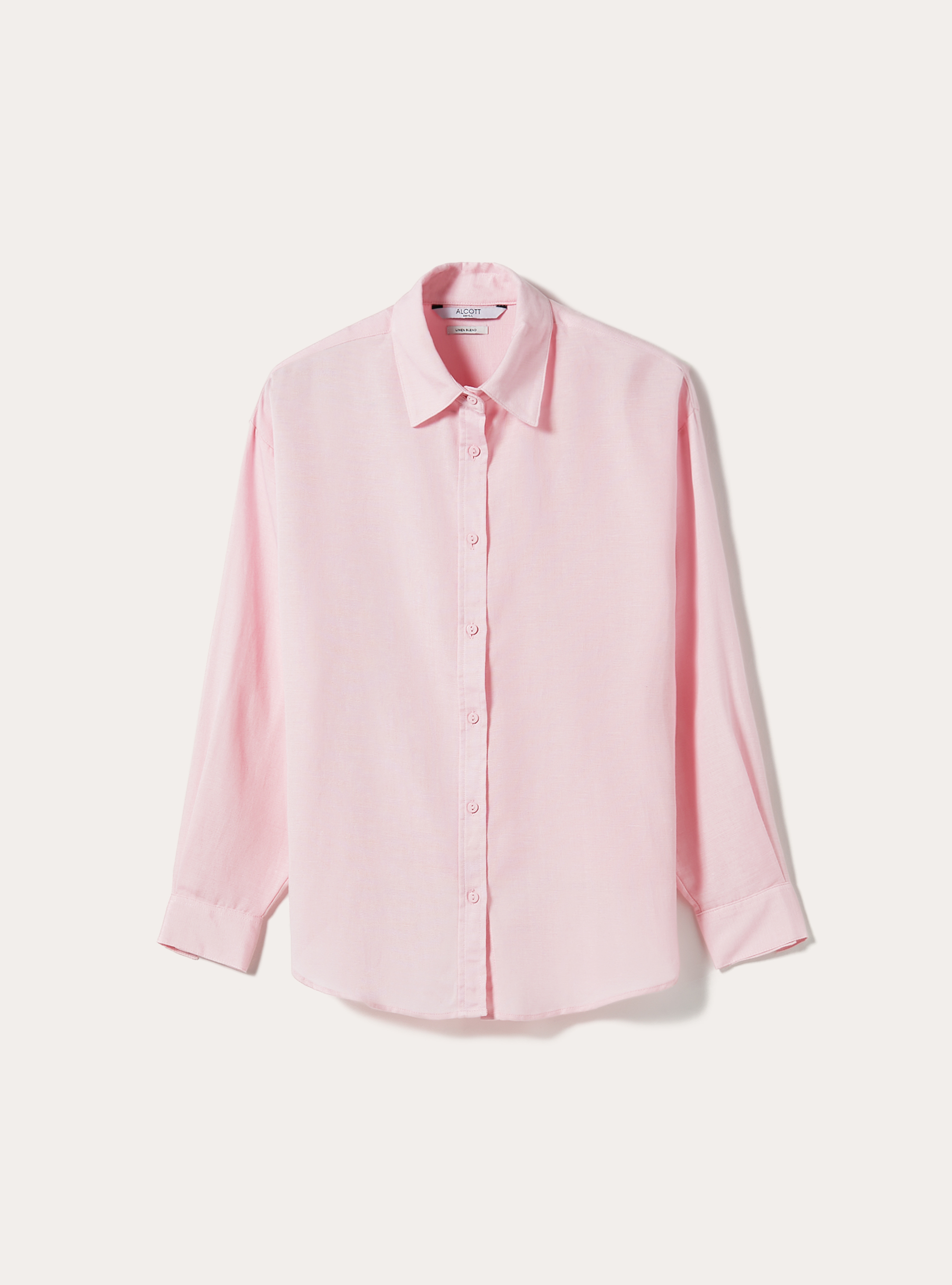 Chemise en lin coupe confort, PK2 PINK MEDIUM
