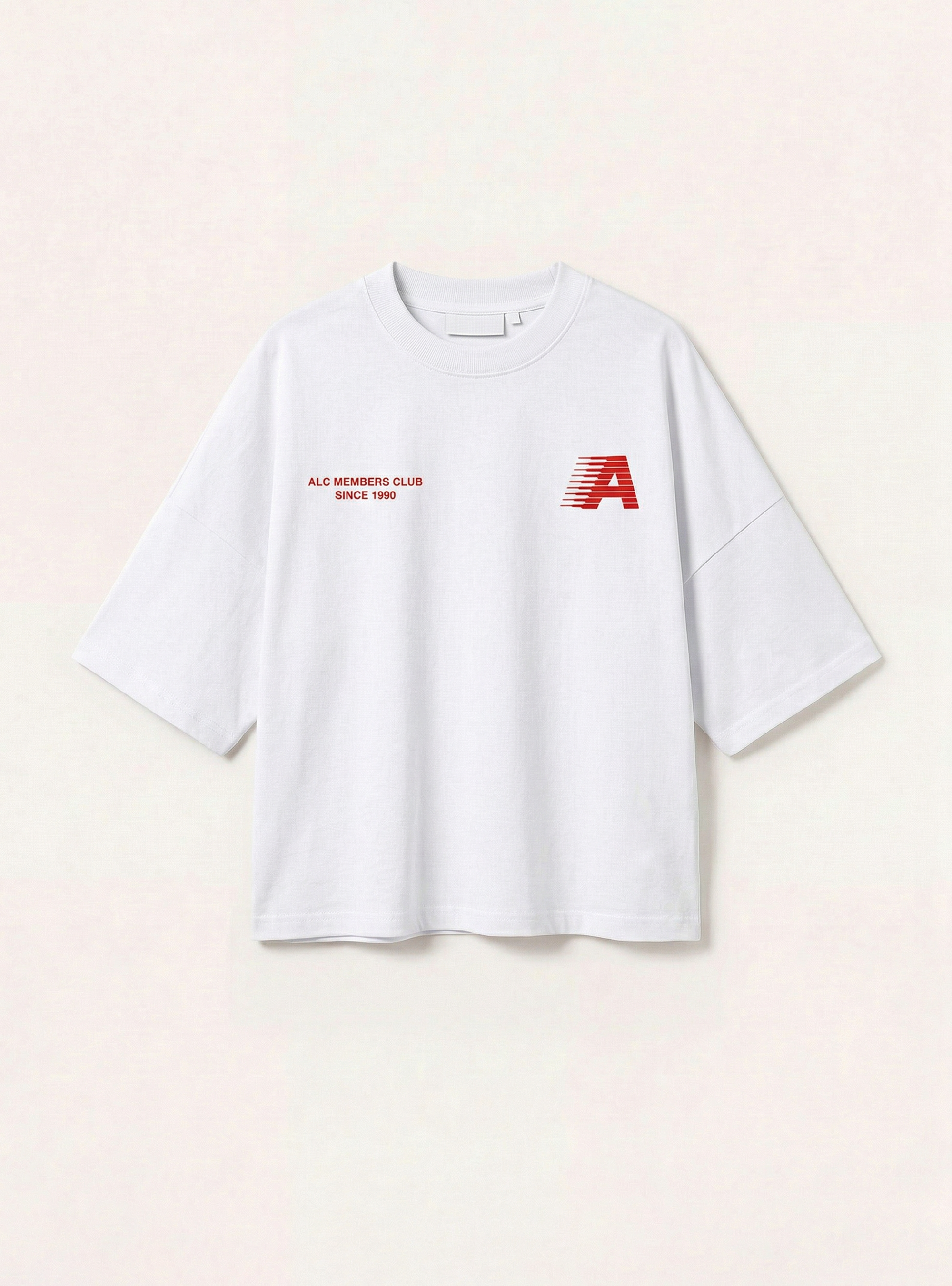 Camiseta de corte recto con estampado, WH1 OFF WHITE