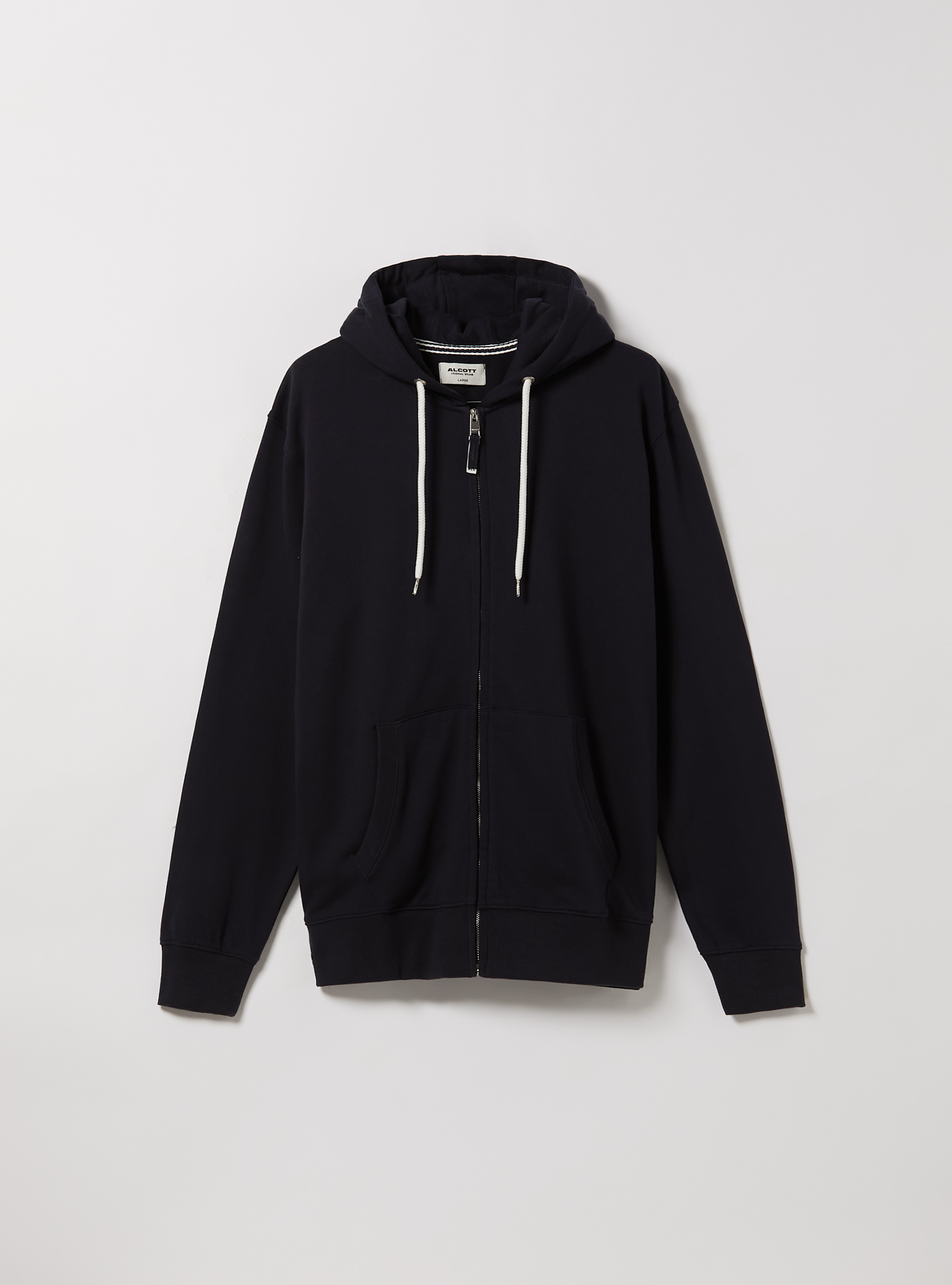 Cotton zip hoodie, NA1 NAVY DARK