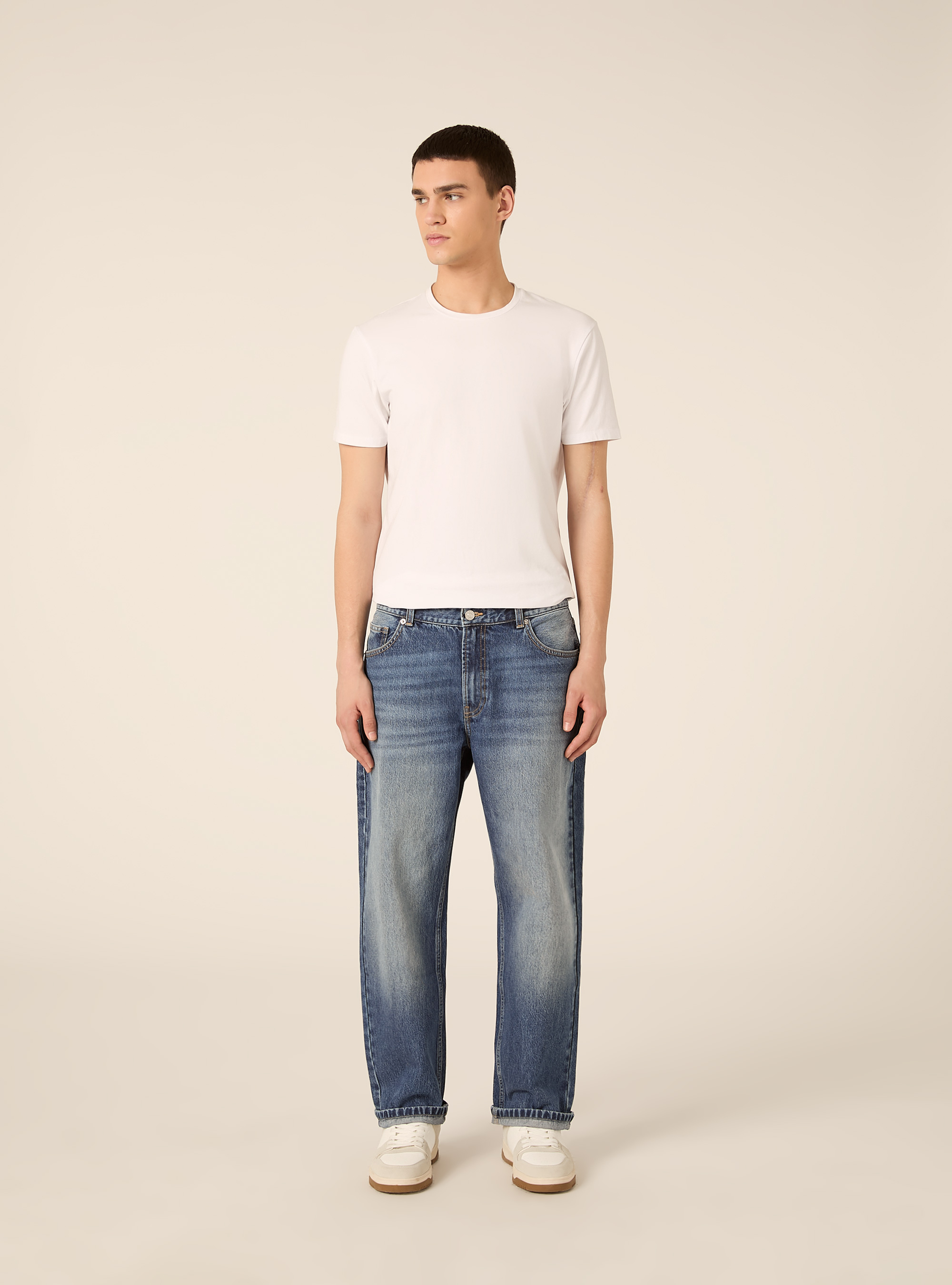 Tapered fit jeans, D003 MEDIUM BLUE