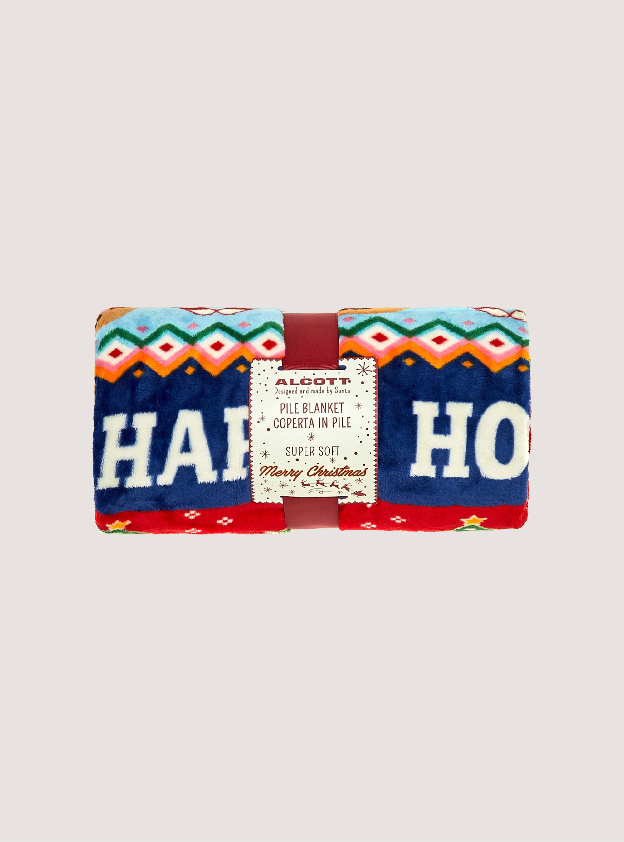 Plaid con stampa all over, SNOW