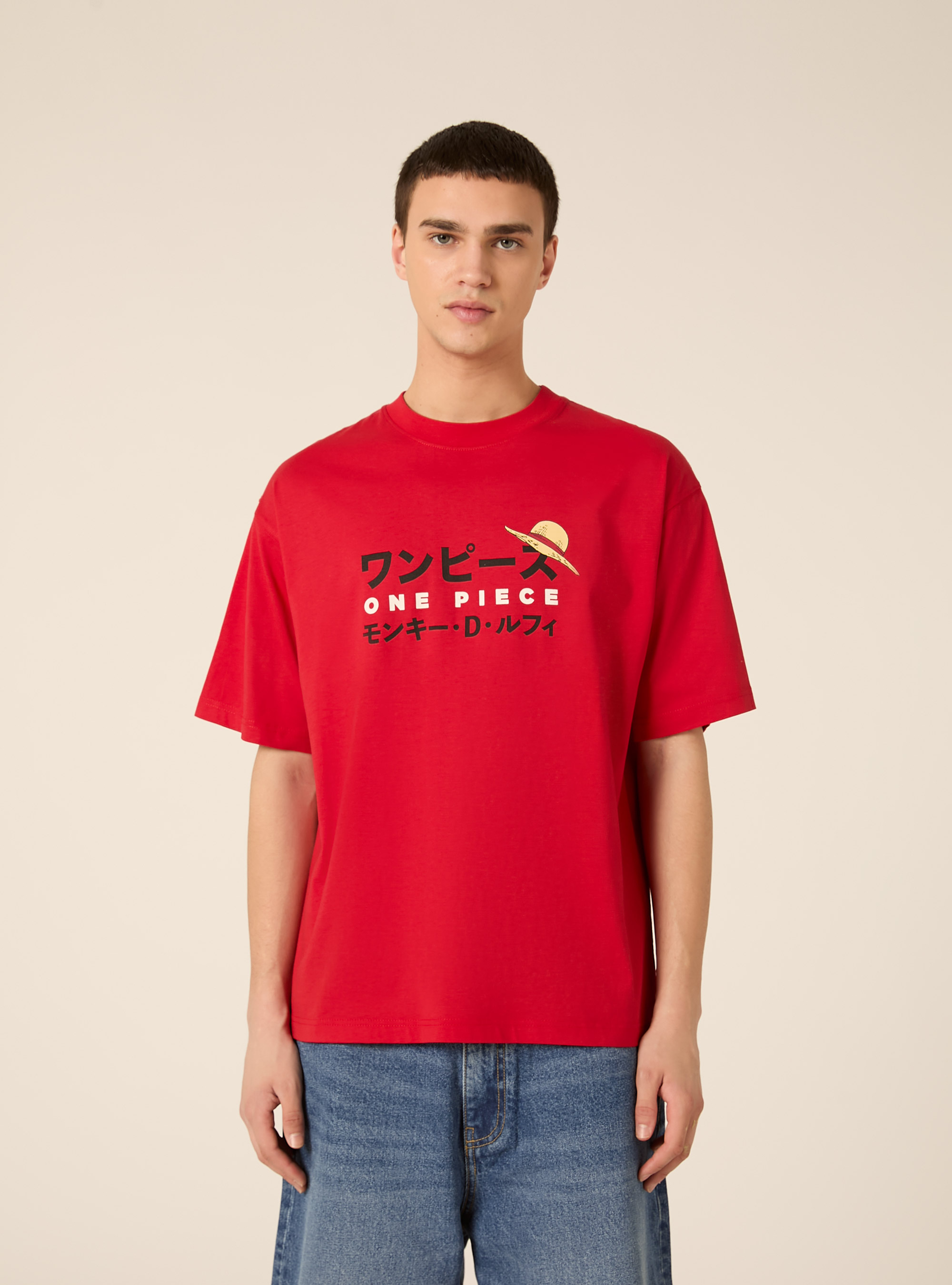 T-shirt one piece  boxy fit, RD2 RED MEDIUM