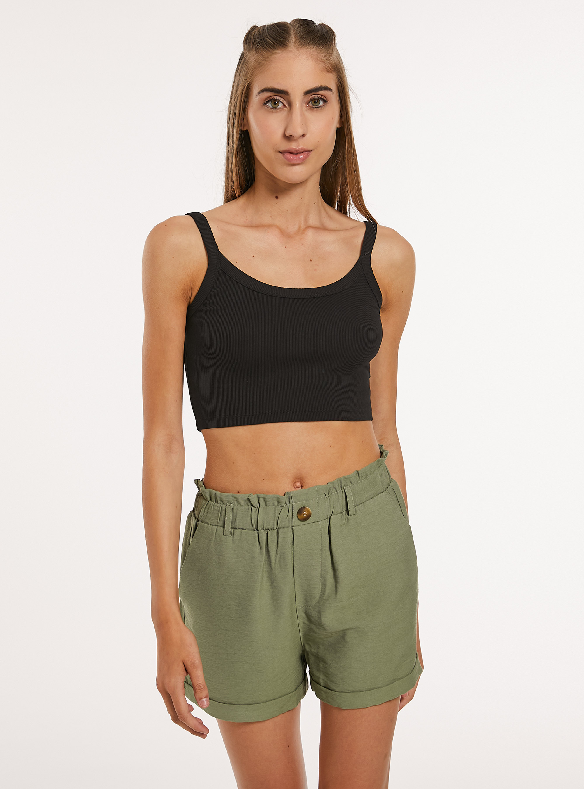 Canotta basica a coste, BK1 BLACK