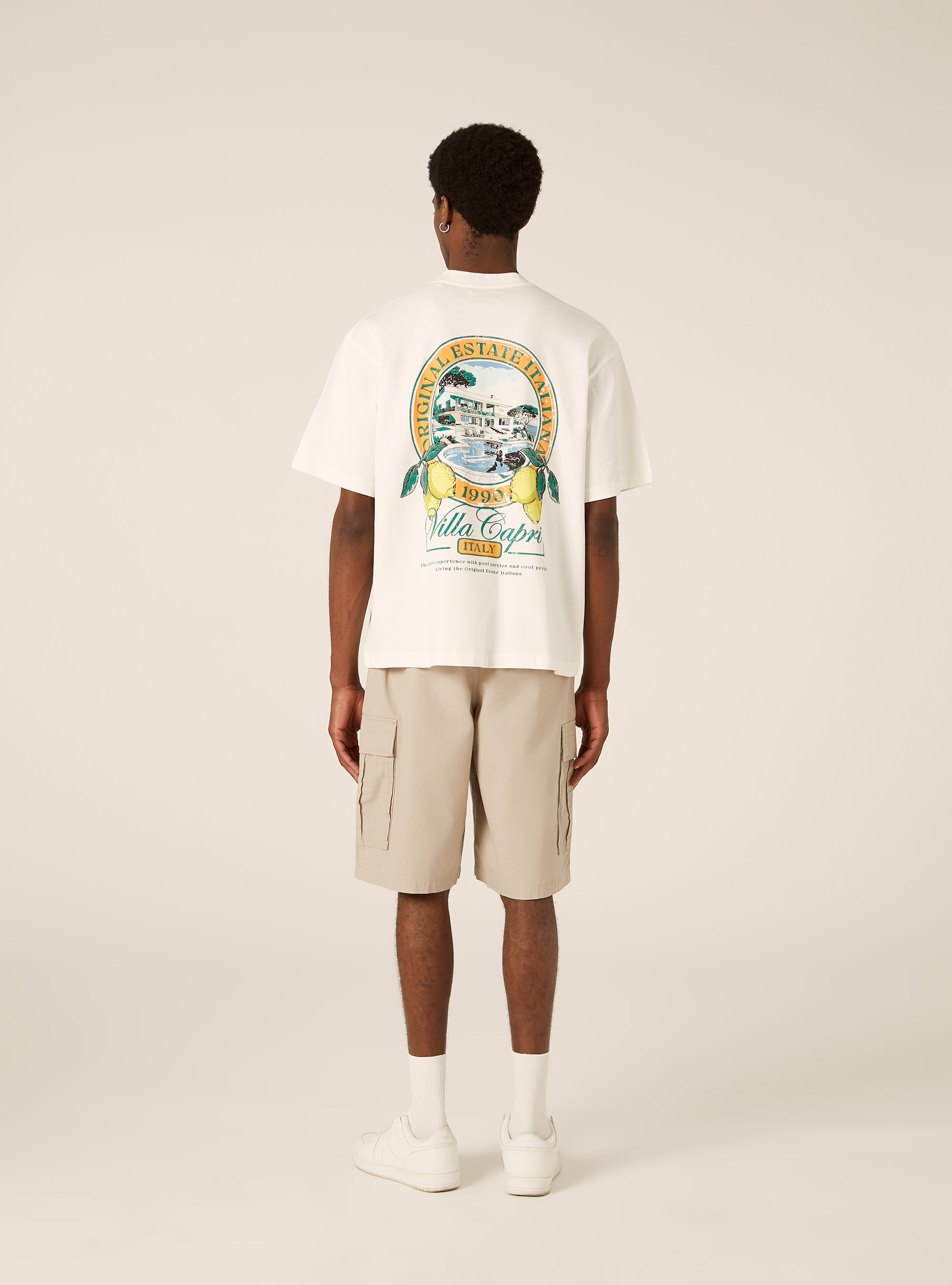 Capri Amore Mio Boxy Fit T-Shirt, WH2 WHITE