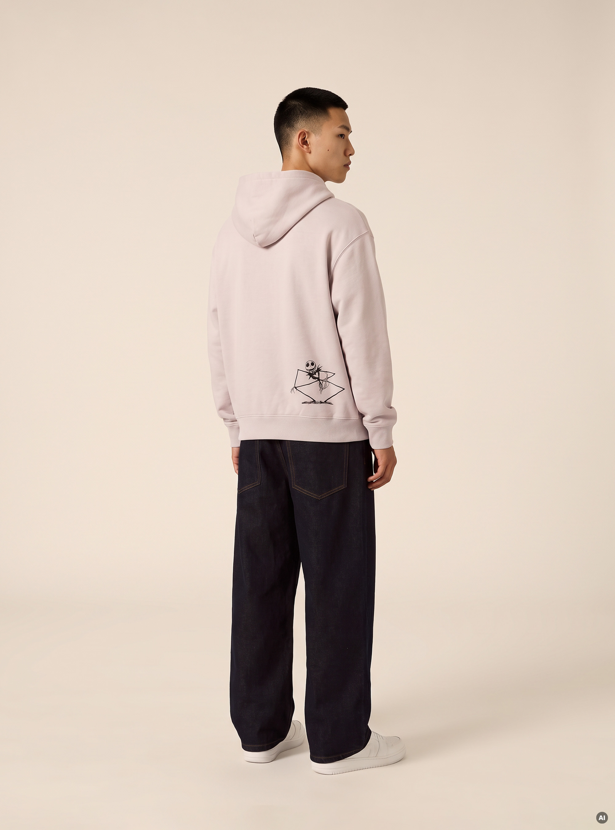 Sudadera con capucha y estampado Nightmare Before Christmas / Alcott, GY2 GREY MEDIUM