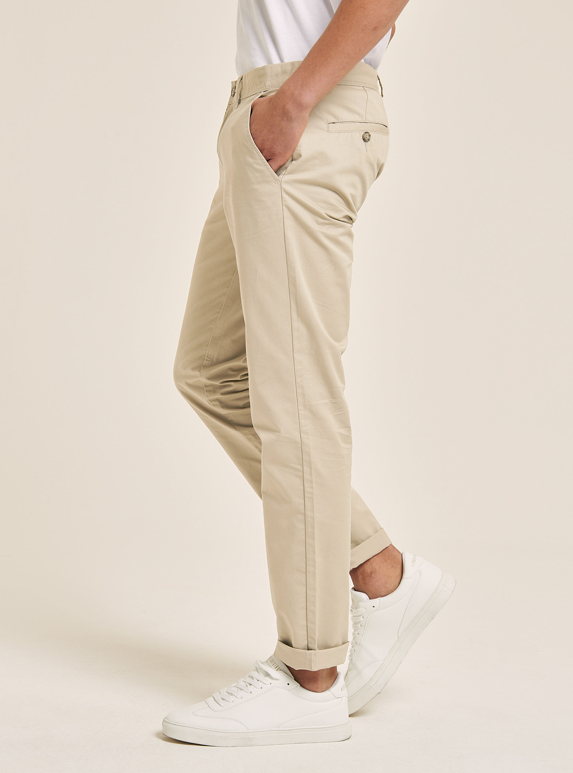 Twill chinos, C029 SAND