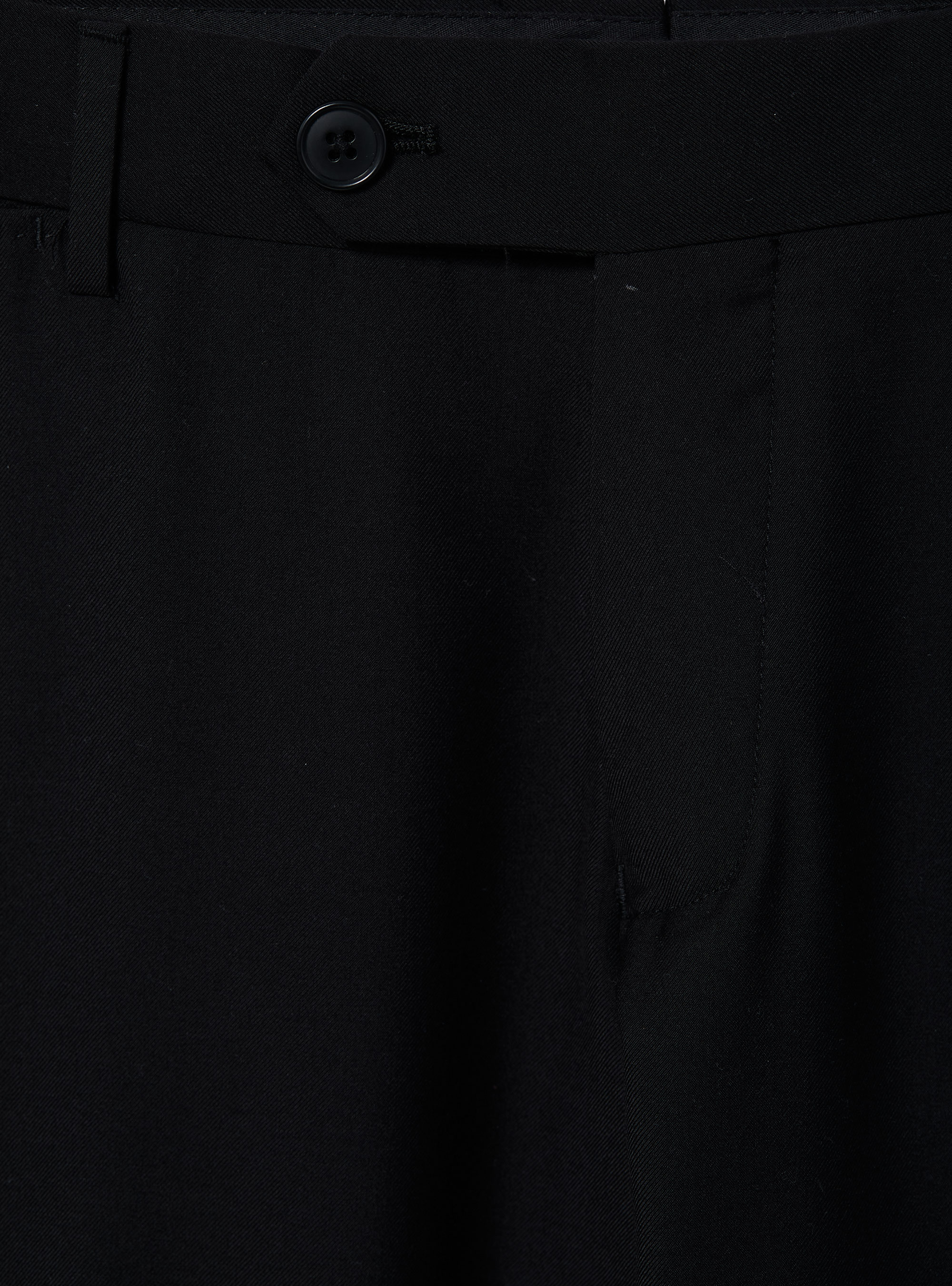 Plain-coloured trousers for suit, BK1 BLACK