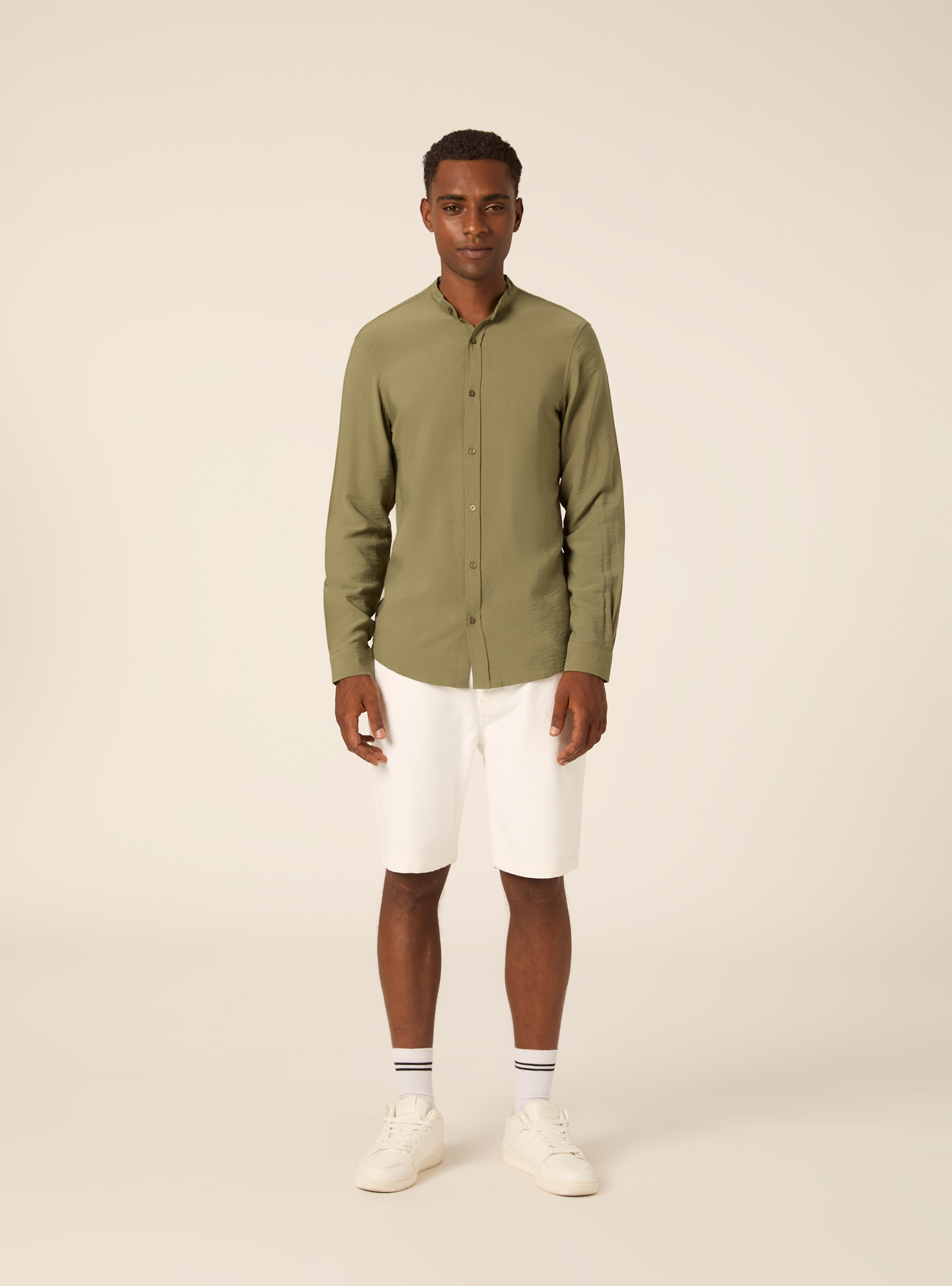 Camicia  in twill morbido, KAKY MEDIO