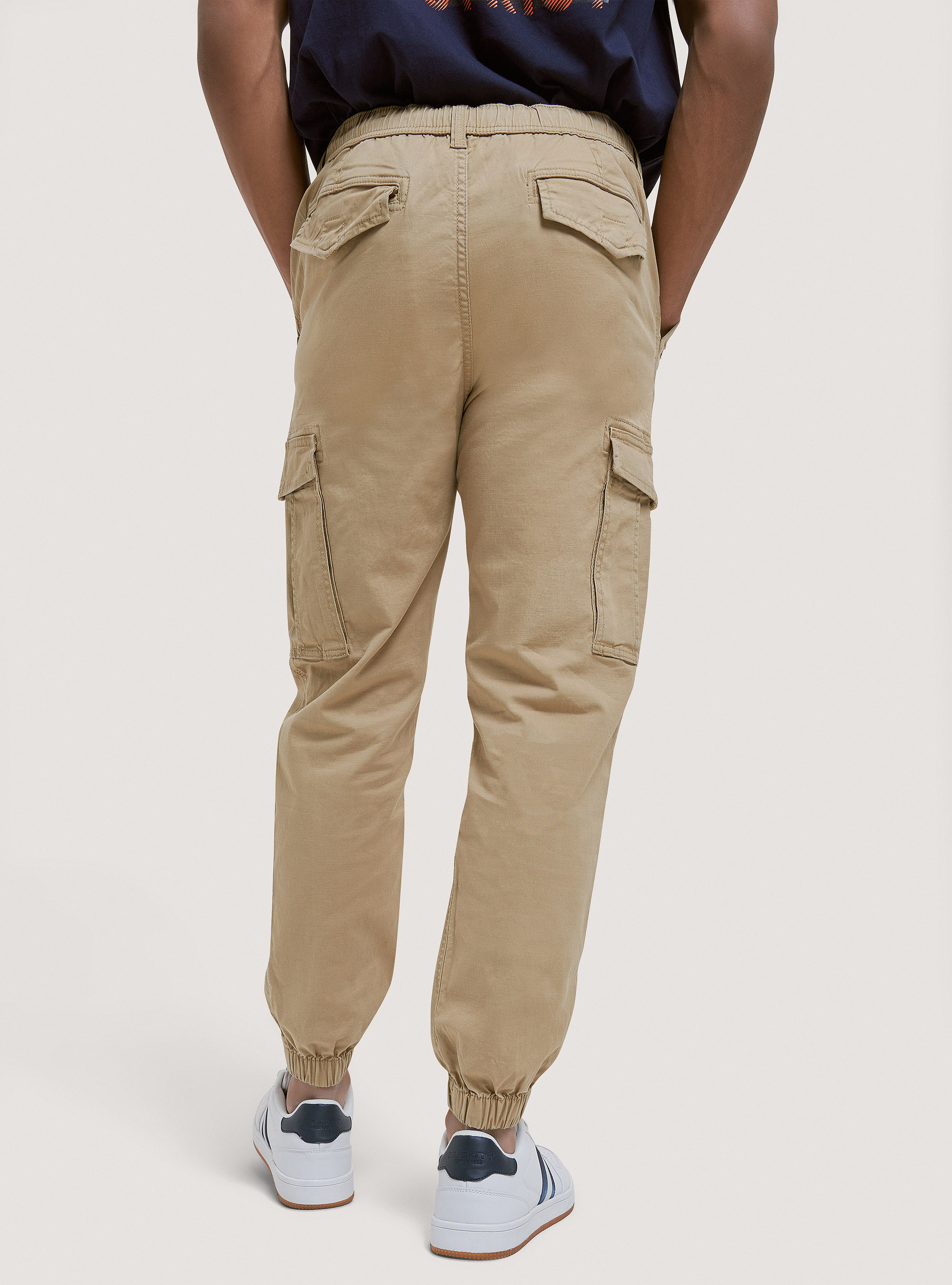 Cargohose aus Stretch-Twill, C5488 BEIGE