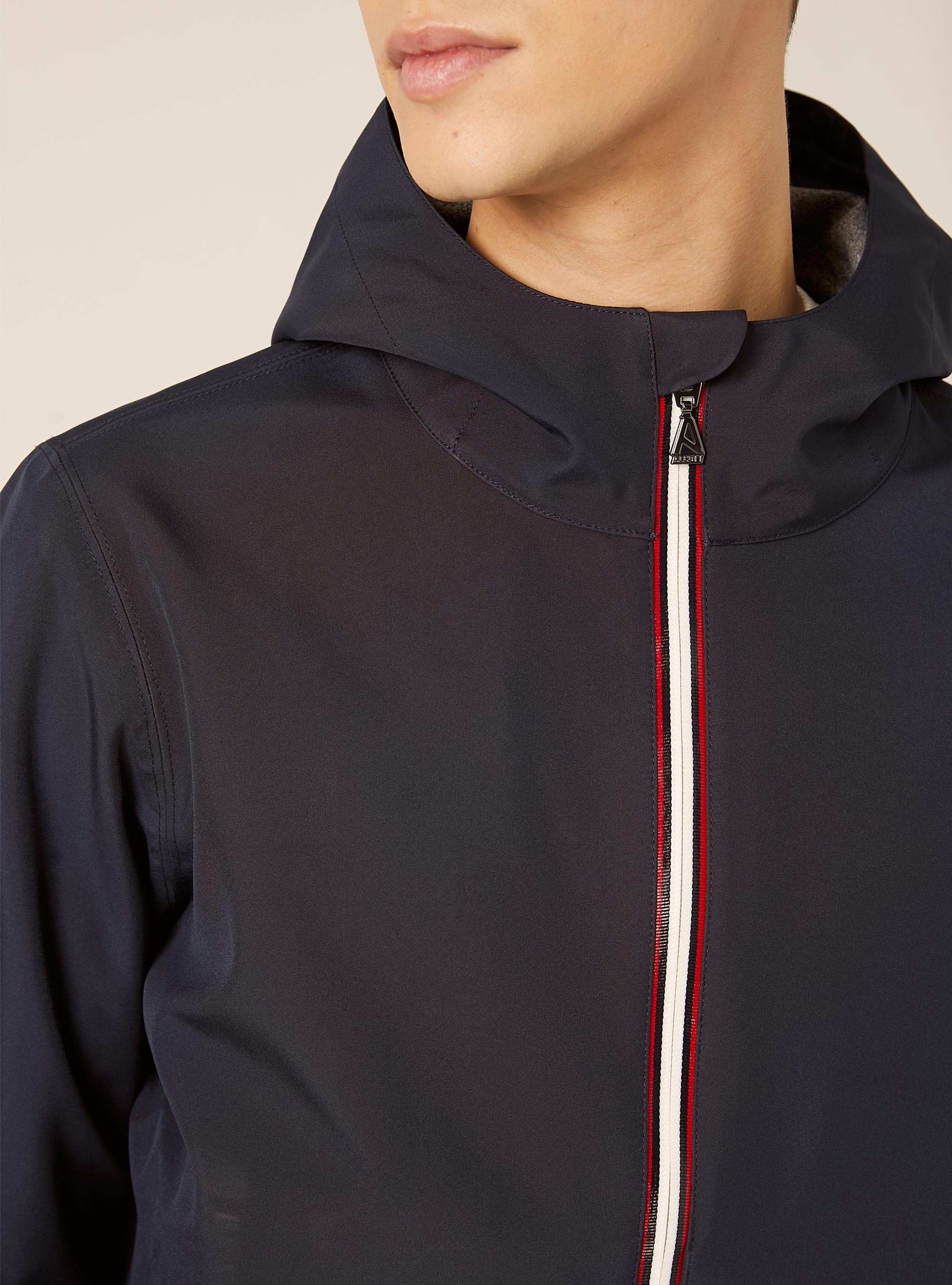 Giubbotto con cappuccio  antivento, NA1 NAVY DARK