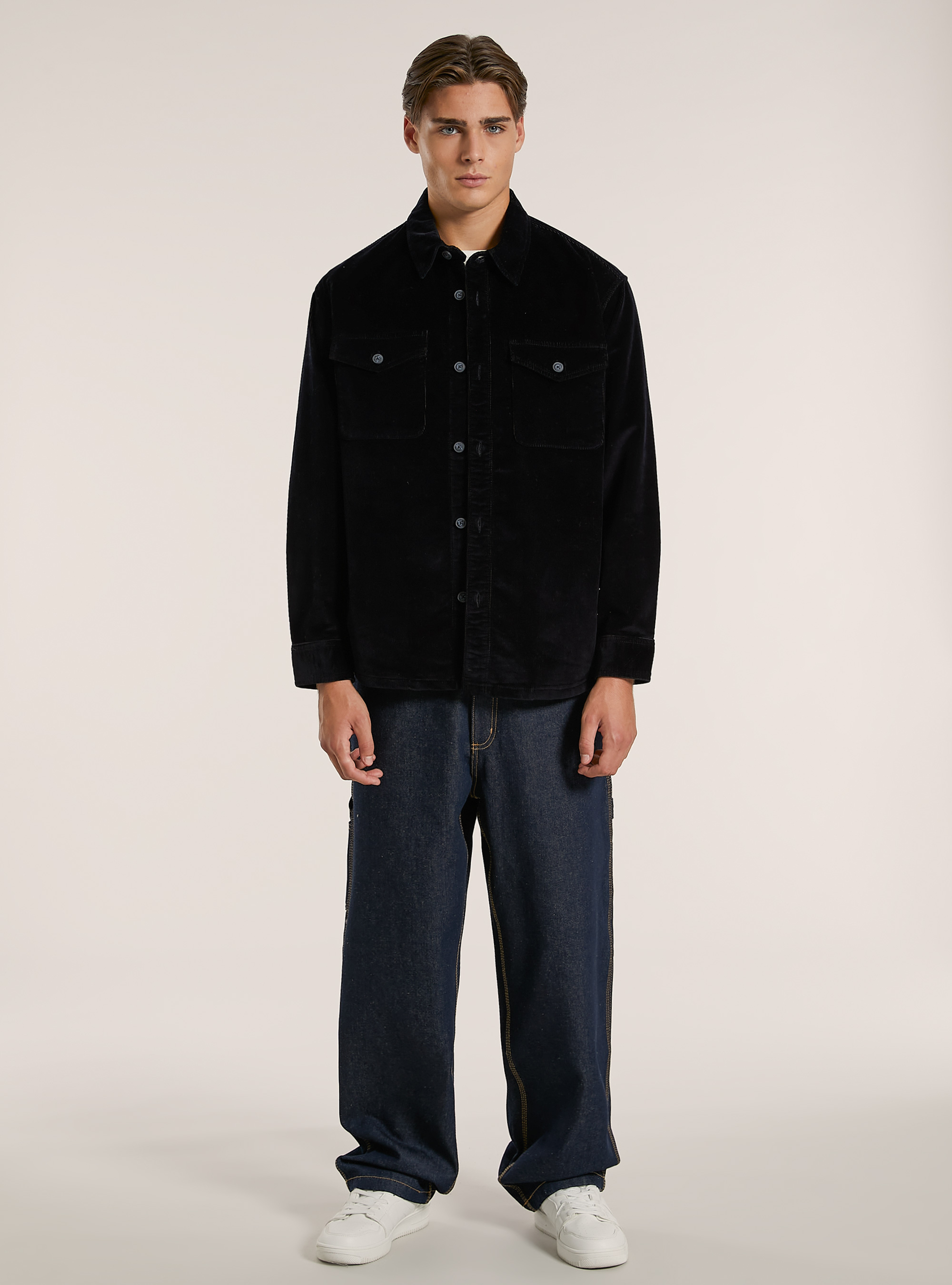 Camisa de pana, NA1 NAVY DARK