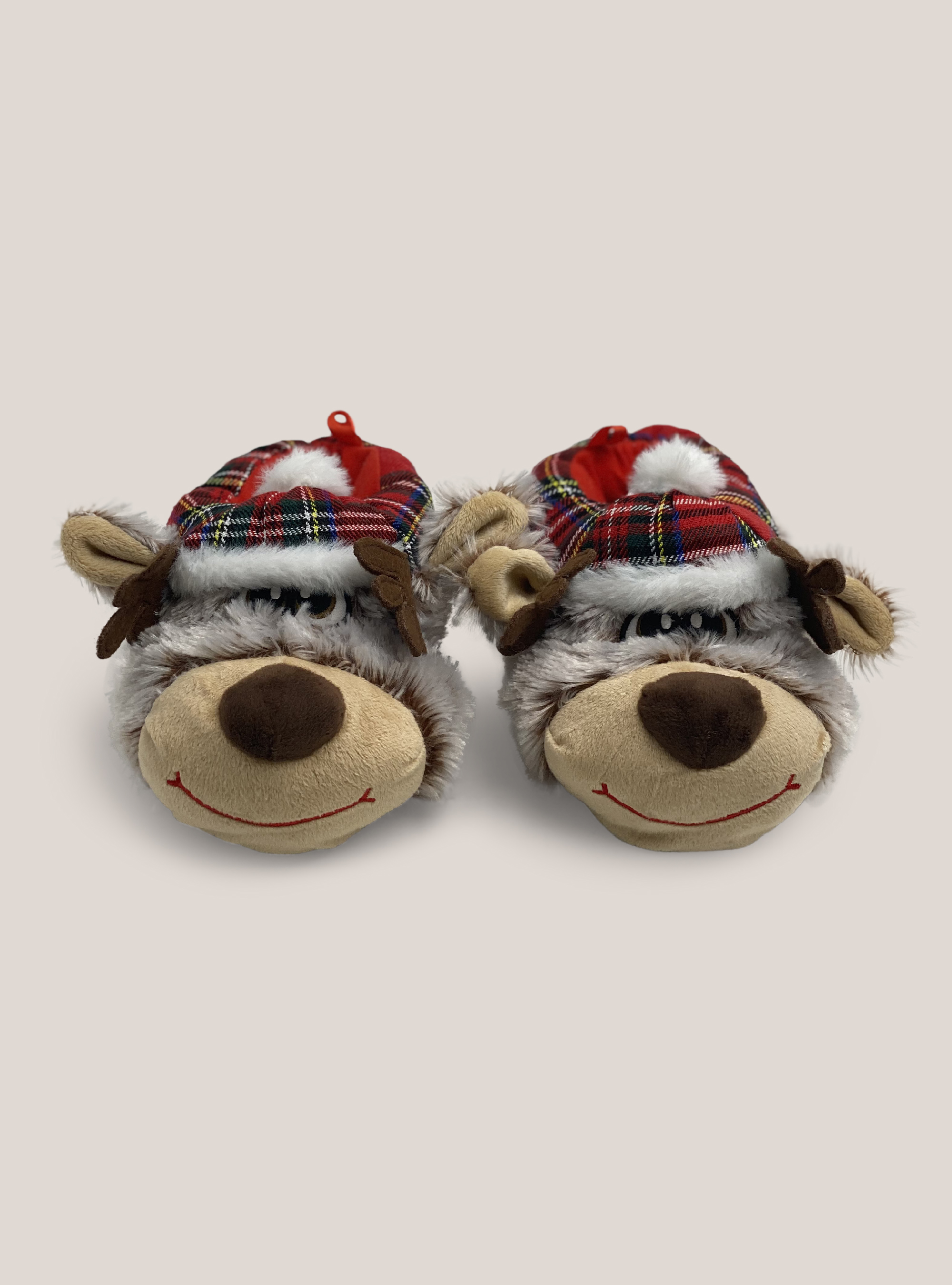 Pantofola natalizia ''mini me'' con renna, REIN REINDEER