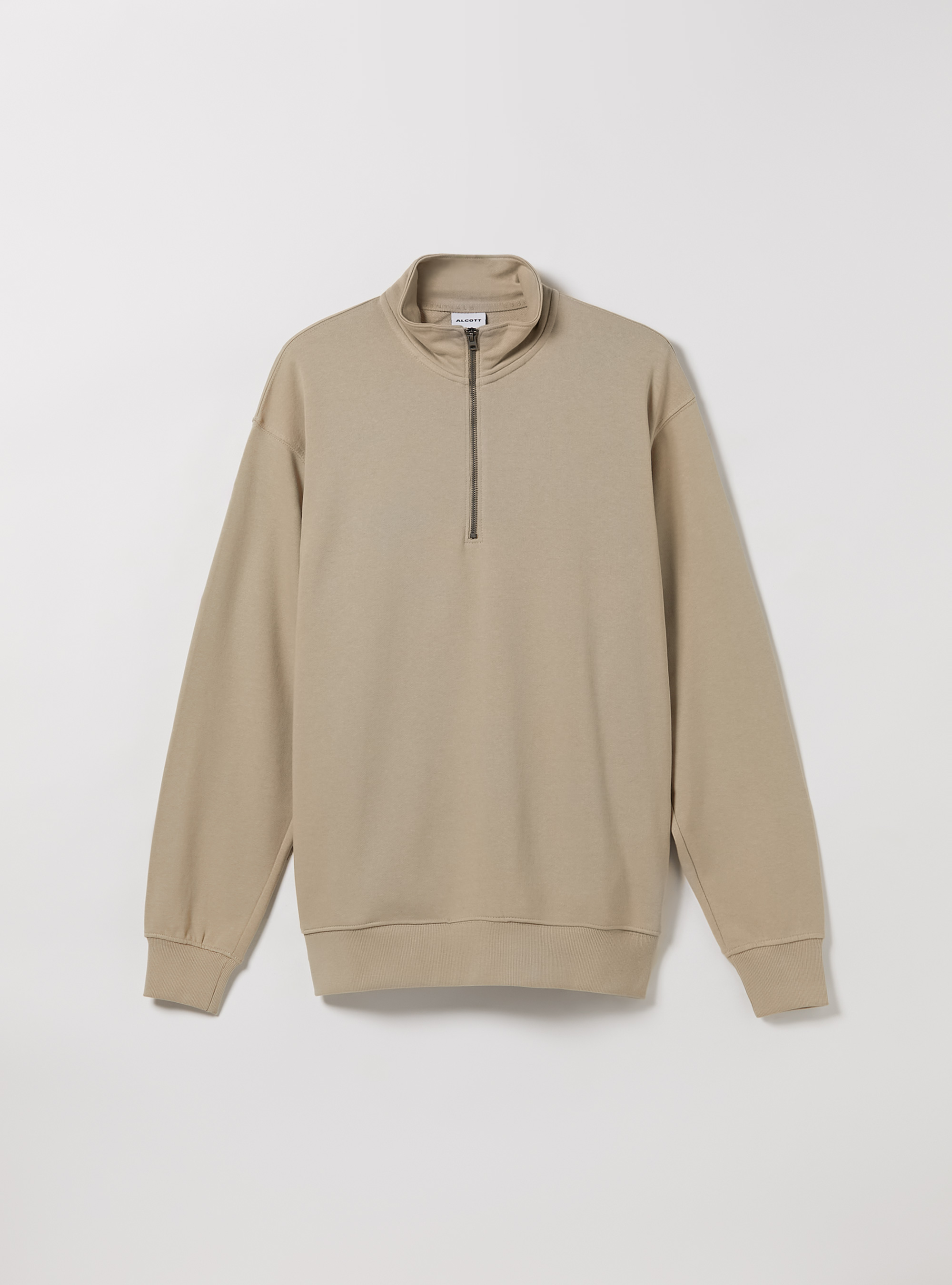 Zip half-neck sweatshirt