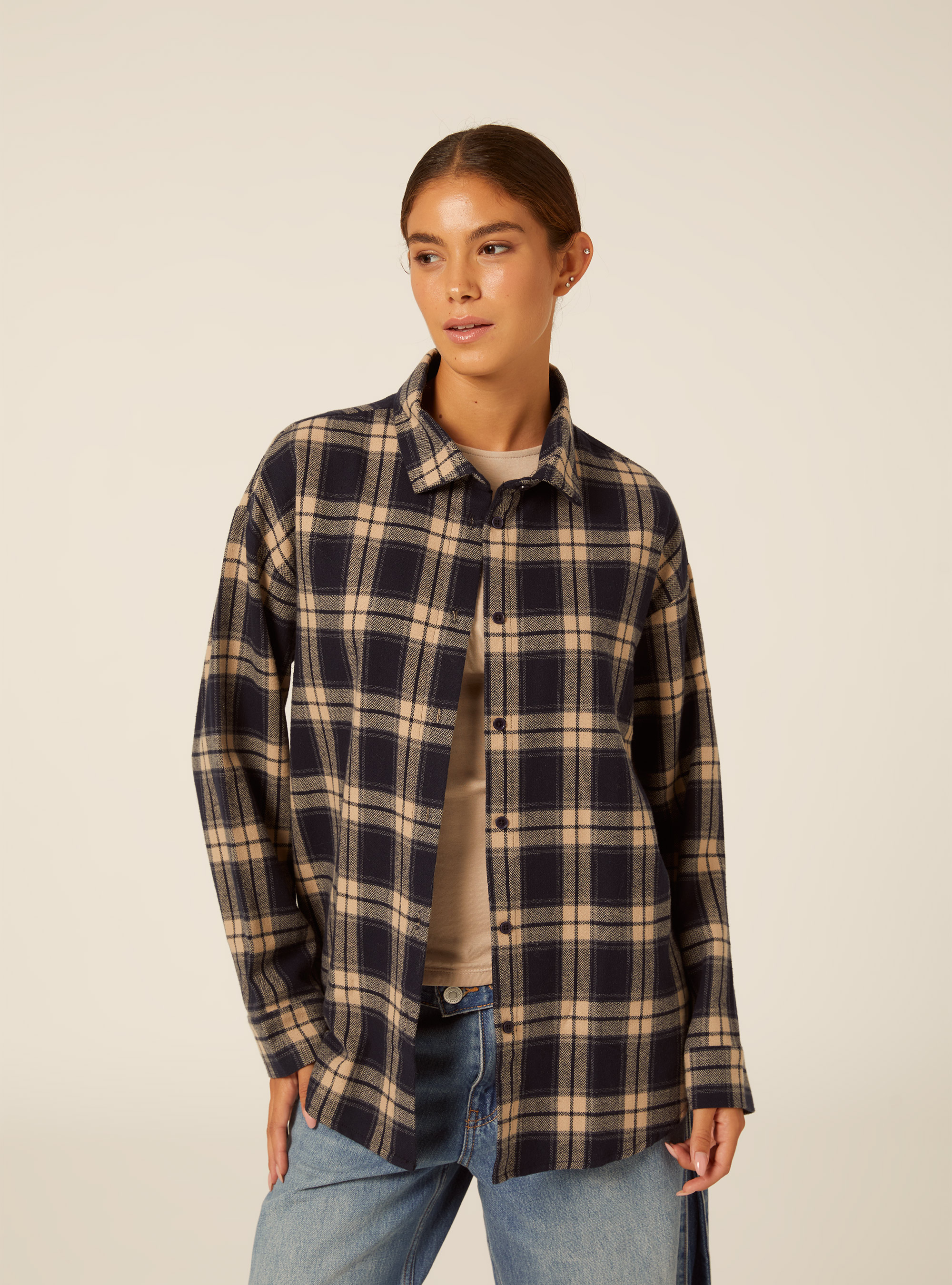 Camicia a quadri, NA1 NAVY DARK