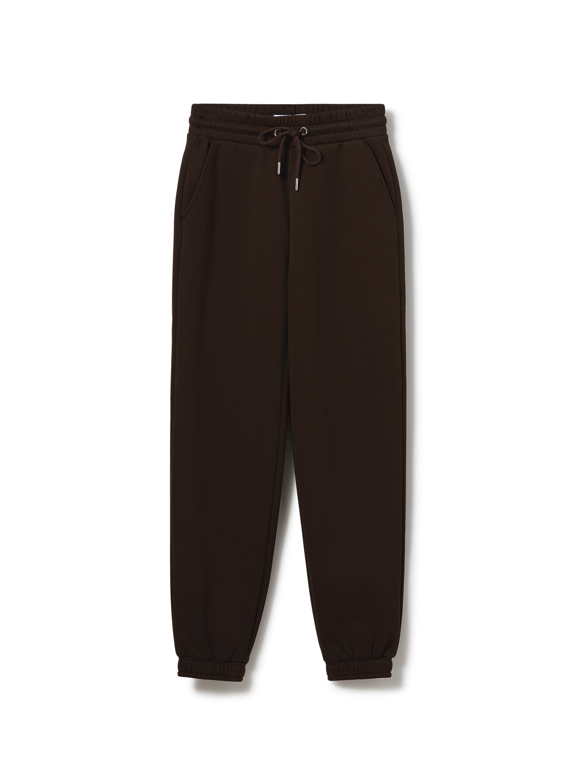 Jogger basic tinta unita, BR1 BROWN DARK