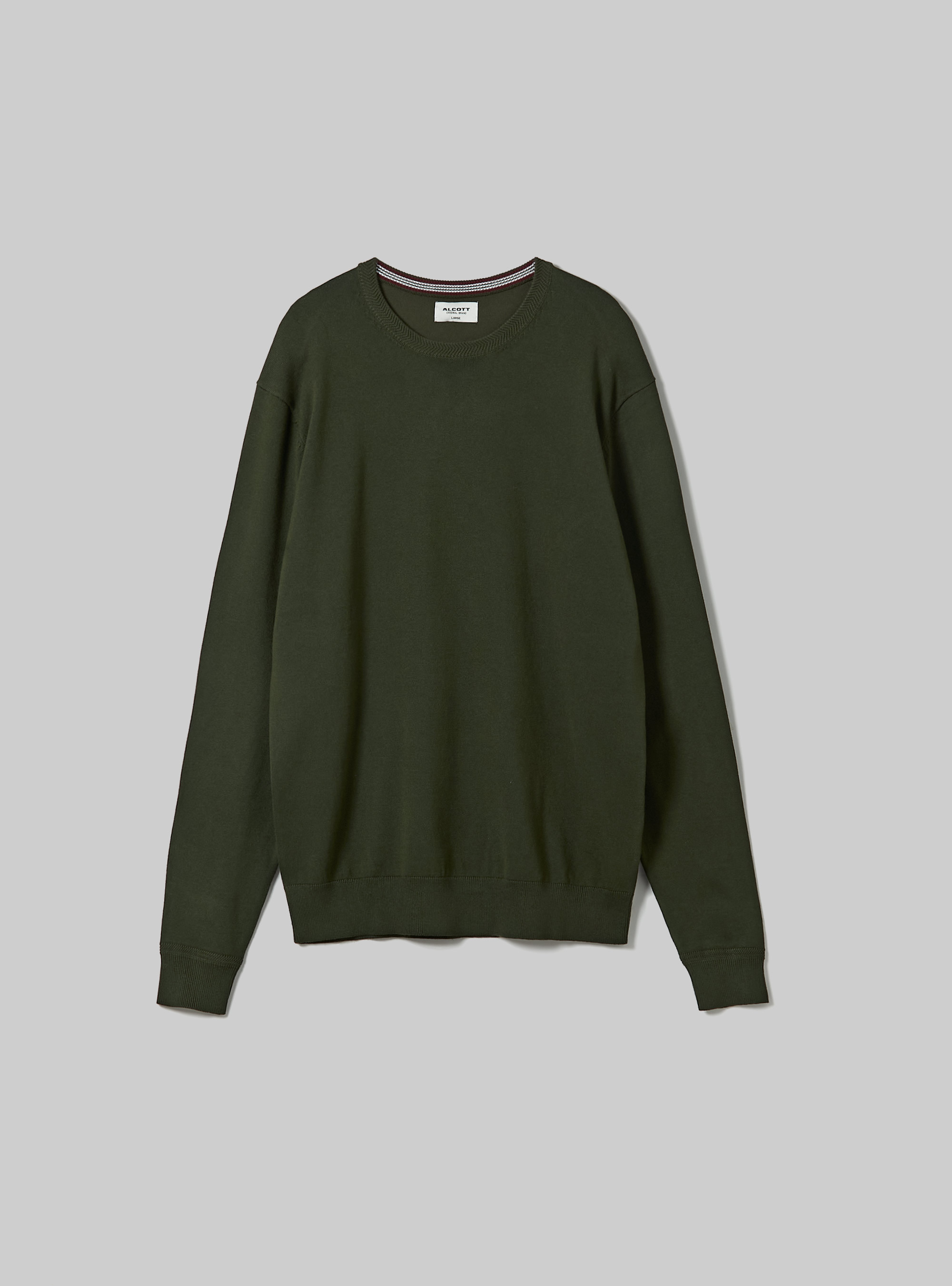 Pull à col ras du cou en viscose durable Ecovero, KY1 KAKY DARK