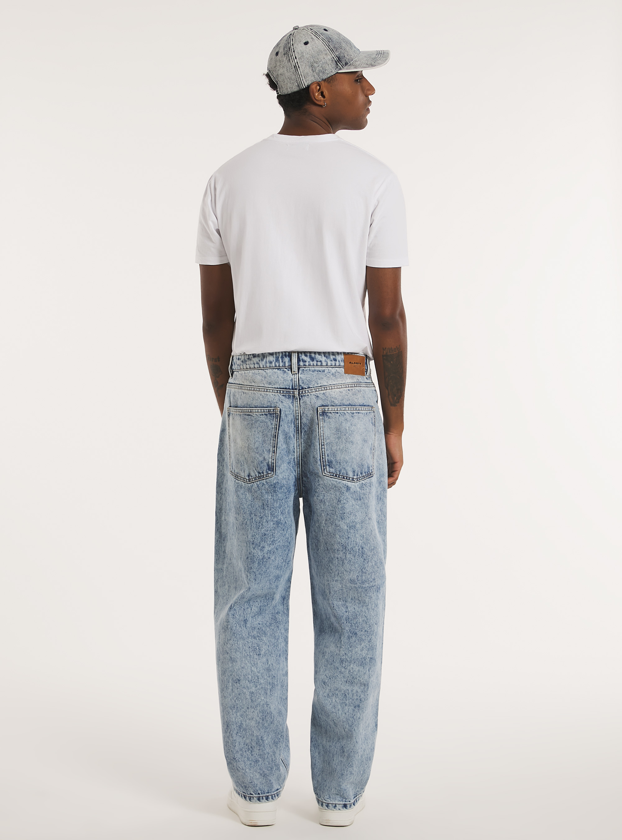 Baggy fit jeans, D006 AZURE