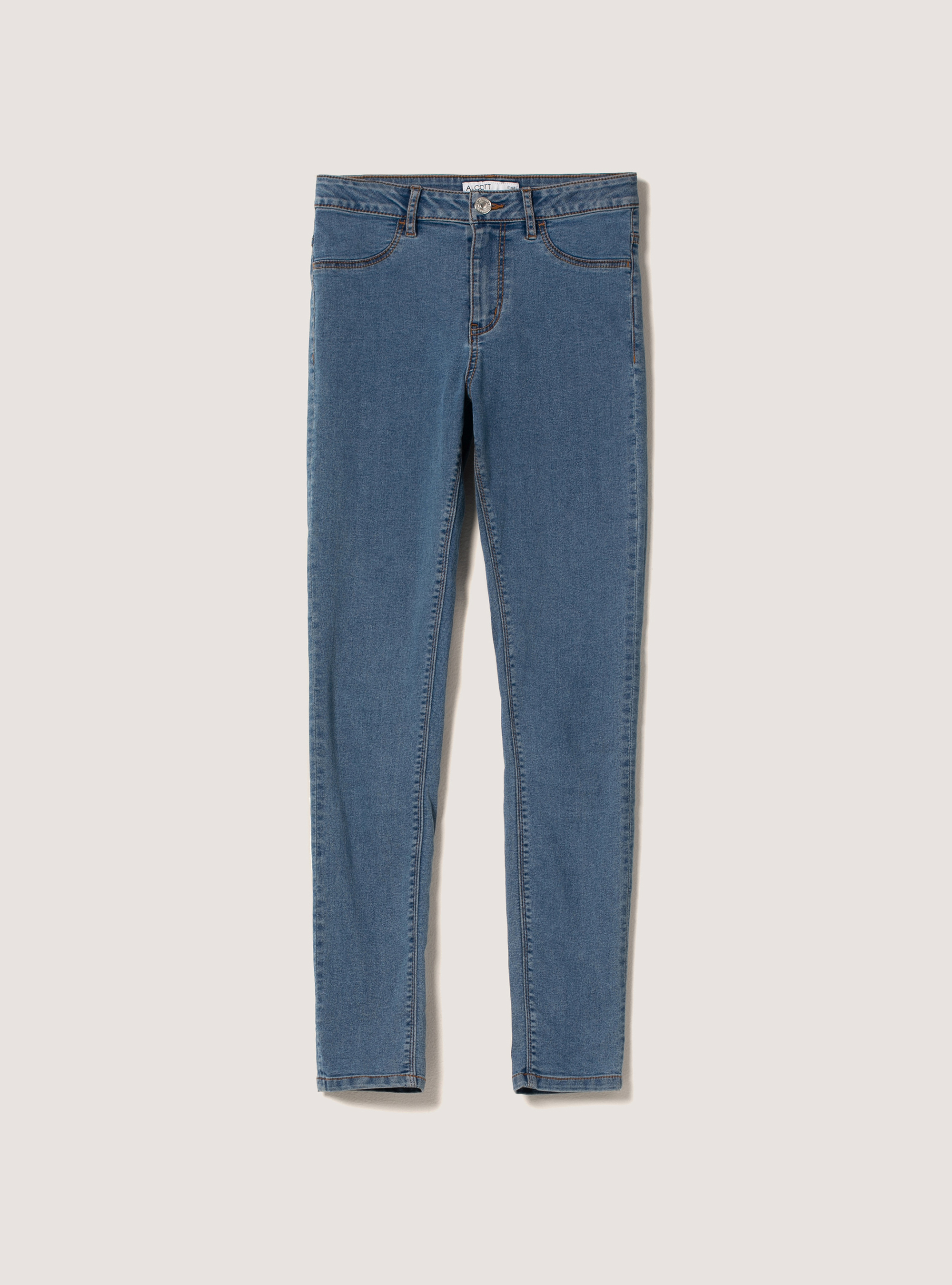 Denim skinny jeans, D003 MEDIUM BLUE