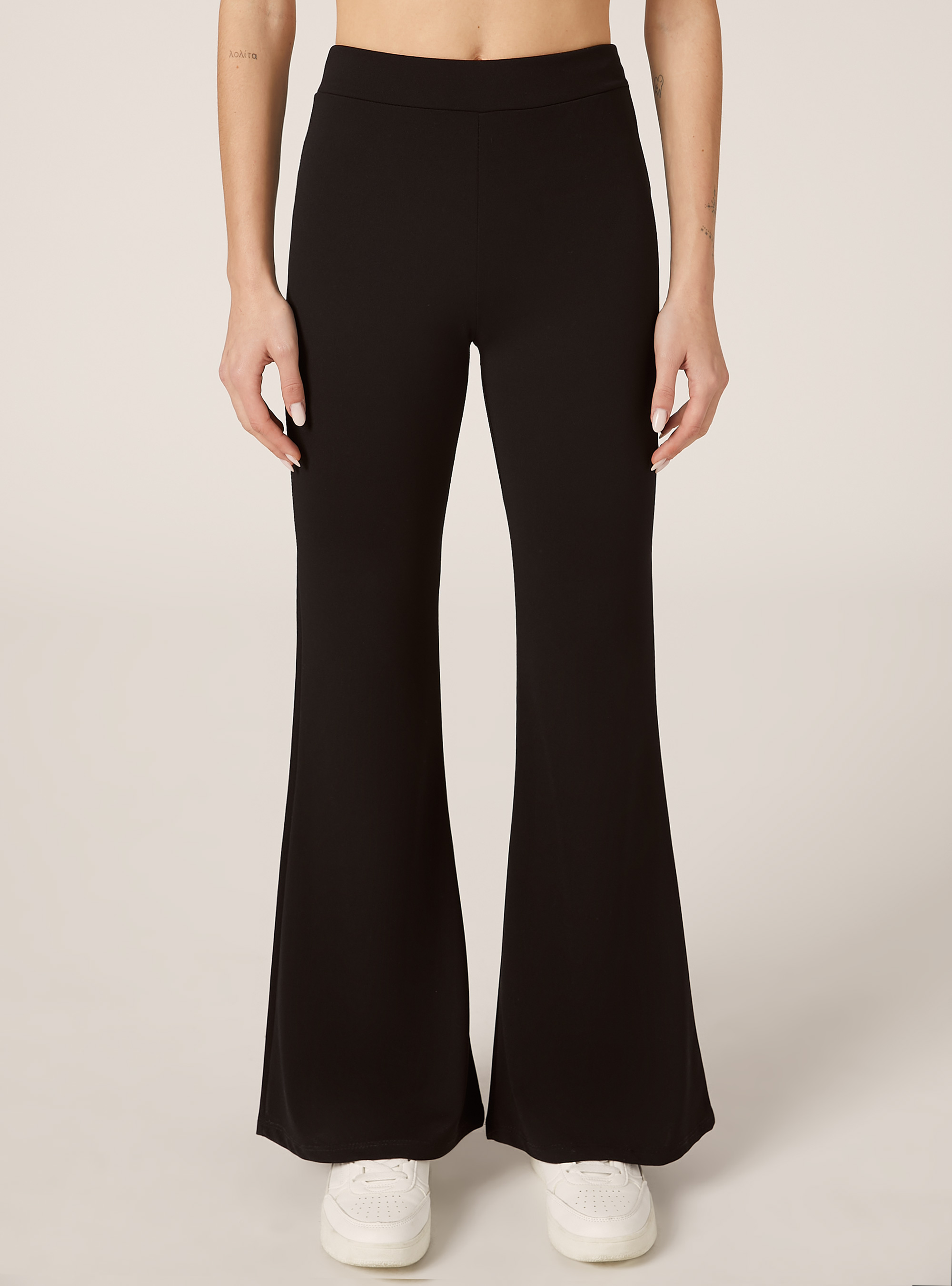 Pantalon legging &eacute;vas&eacute;, BK1 BLACK