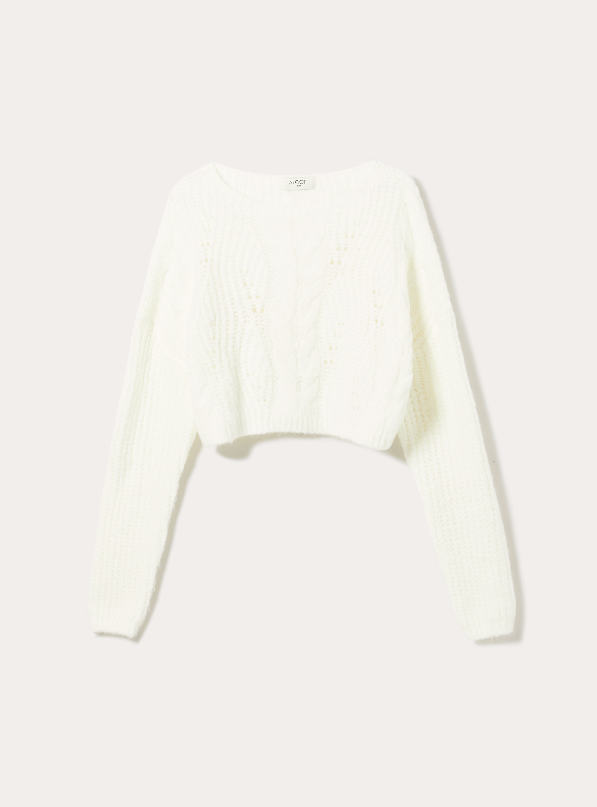 Pull court &agrave; encolure bateau, WH2 WHITE