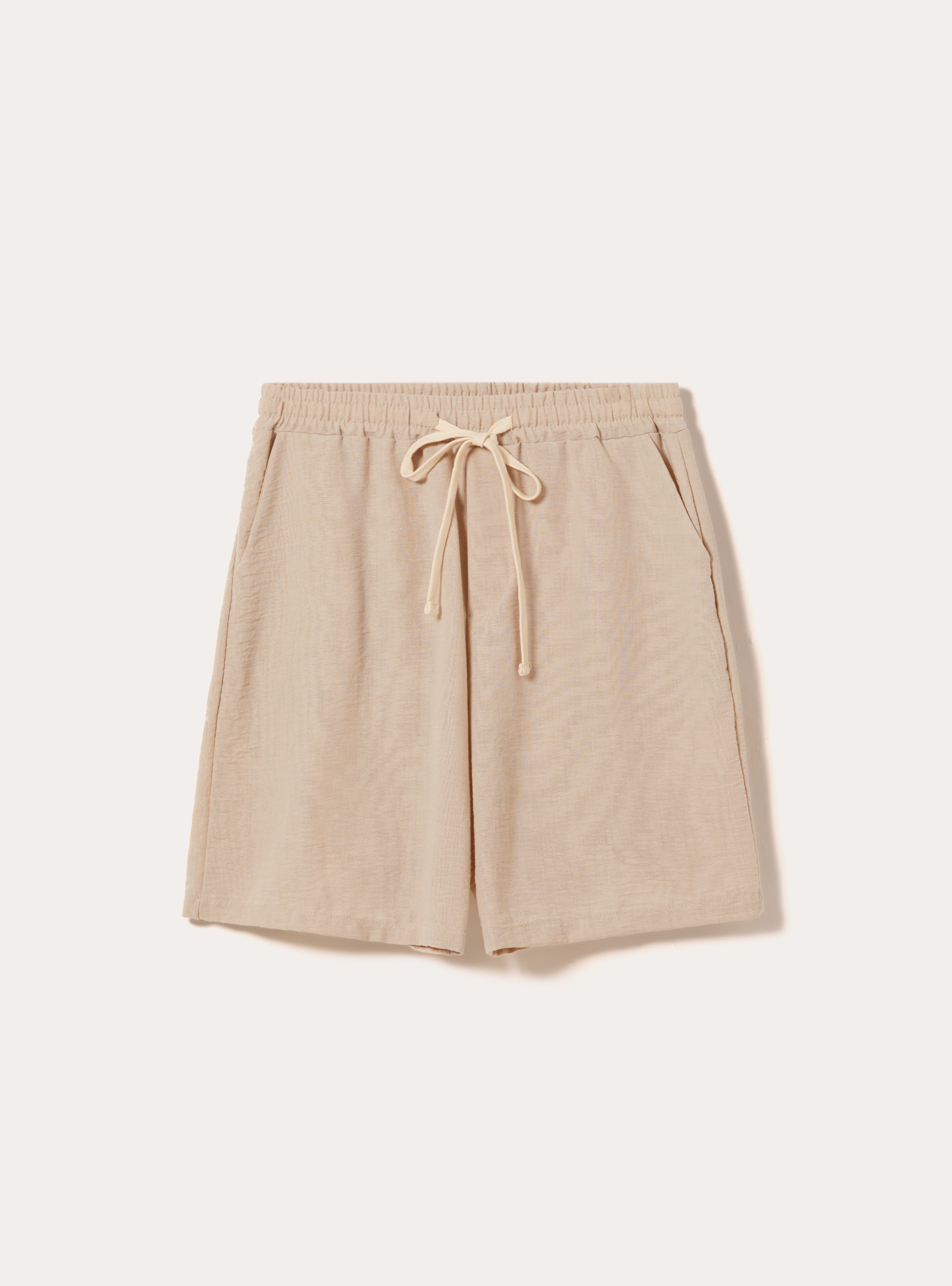 Bermudas ligeras con cintura de cord&oacute;n ajustable, BG2 BEIGE MEDIUM