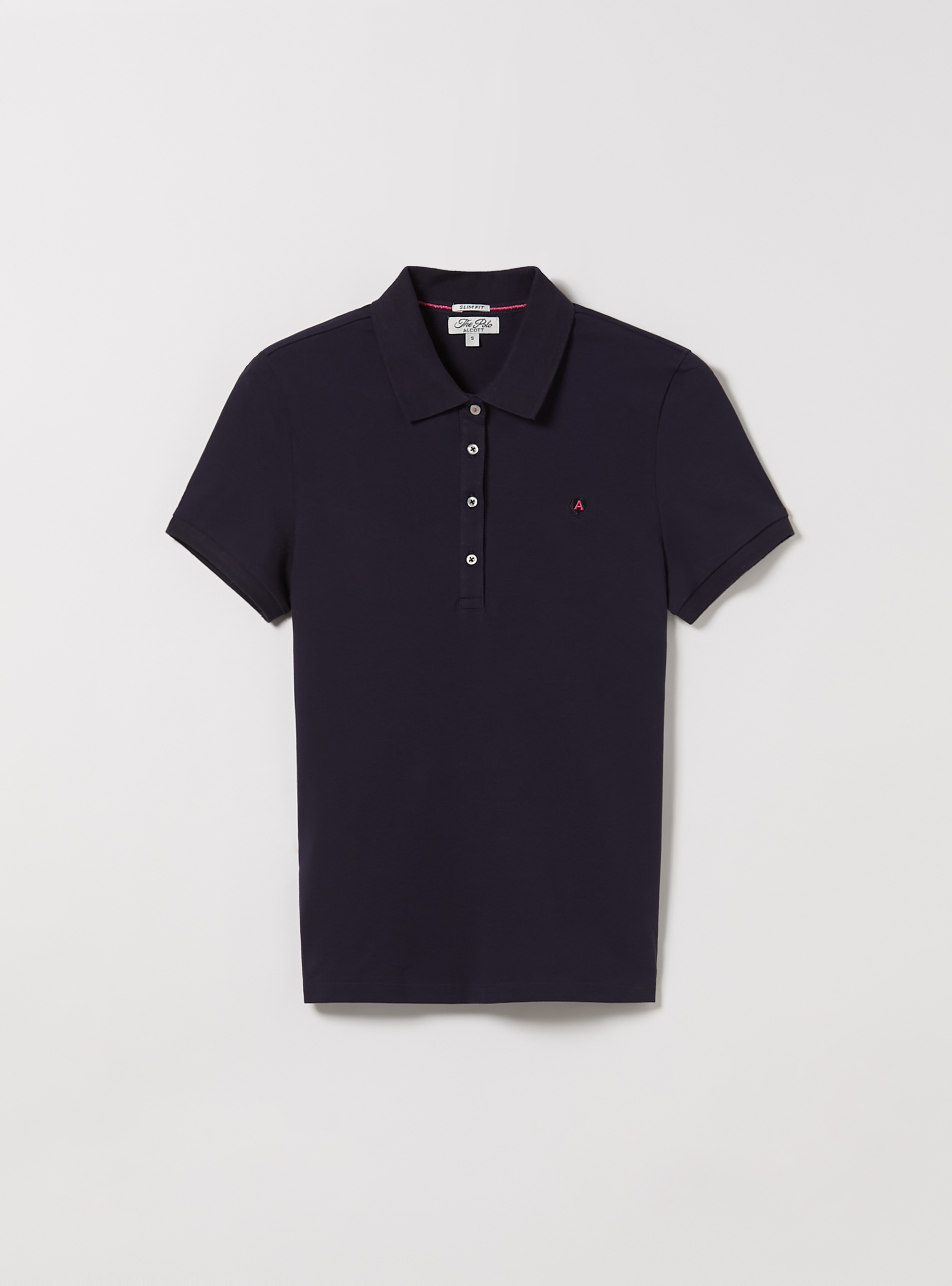 Poloshirt aus Baumwollpiqué mit Stickerei, BL2 BLUE MEDIUM