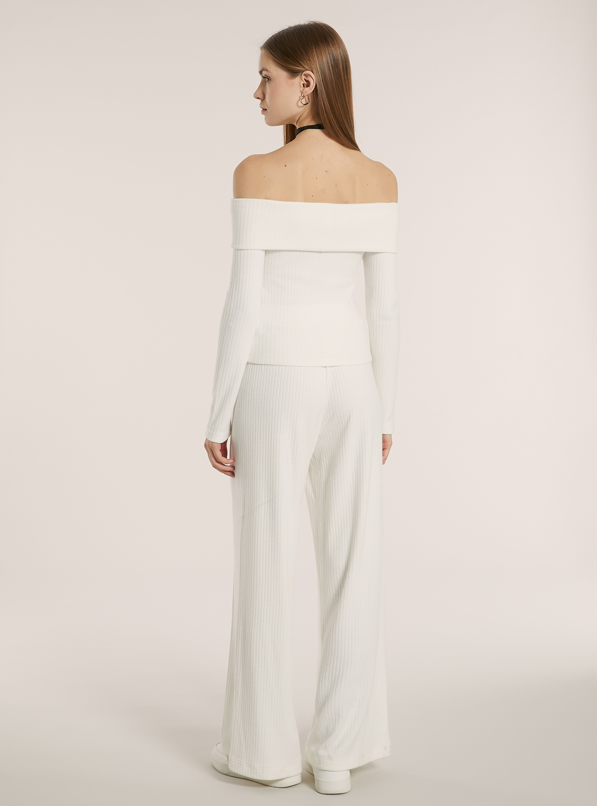 Maglietta con spalle scoperte, WH2 WHITE