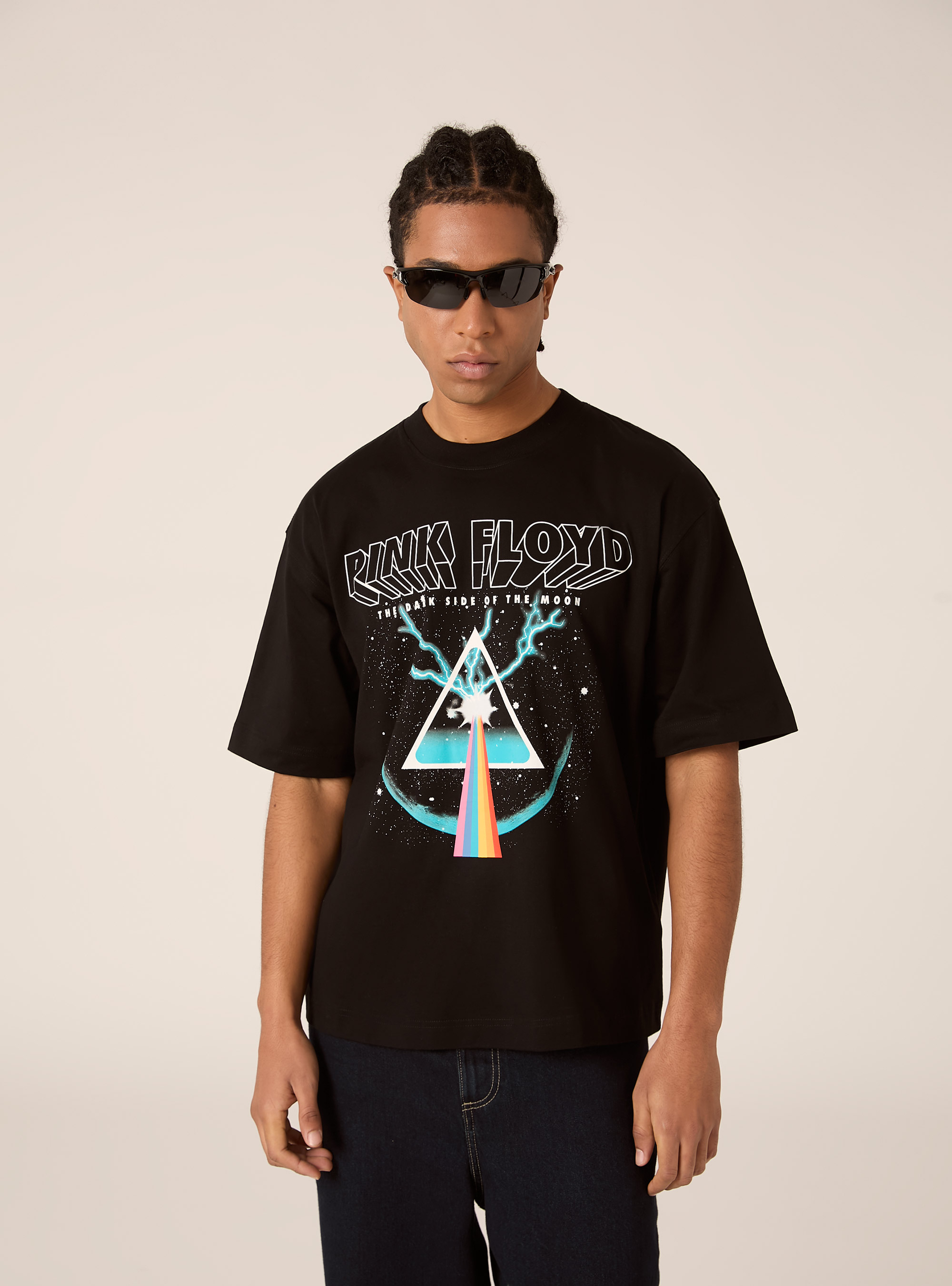 Pink Floyd / Alcott boxy fit T-shirt, BK1 BLACK