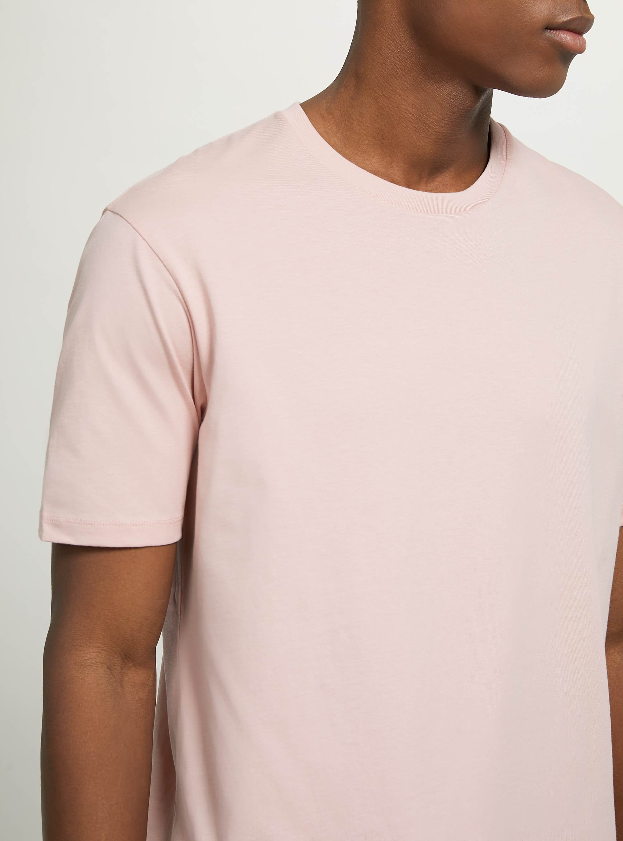 Camiseta de algodón con cuello redondo, PK3 PINK LIGHT