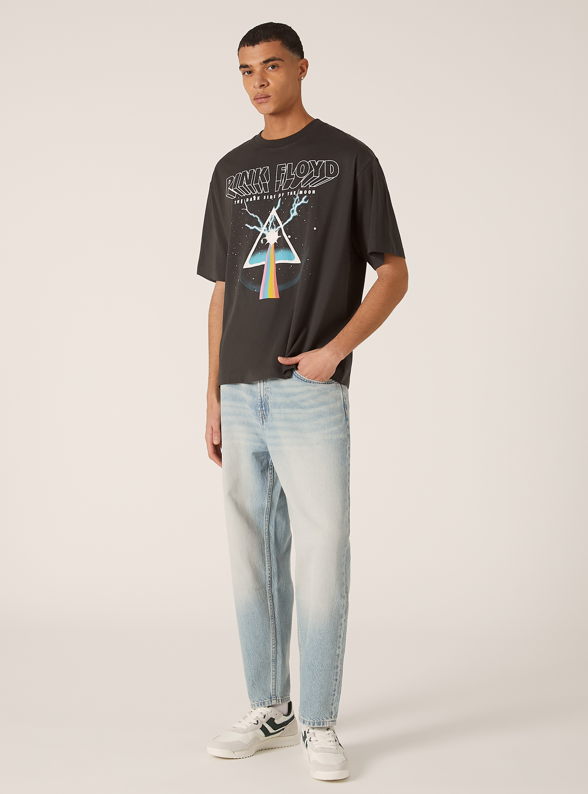 Pink Floyd / Camiseta Alcott boxy fit, BK3 BLACK CHARCOAL