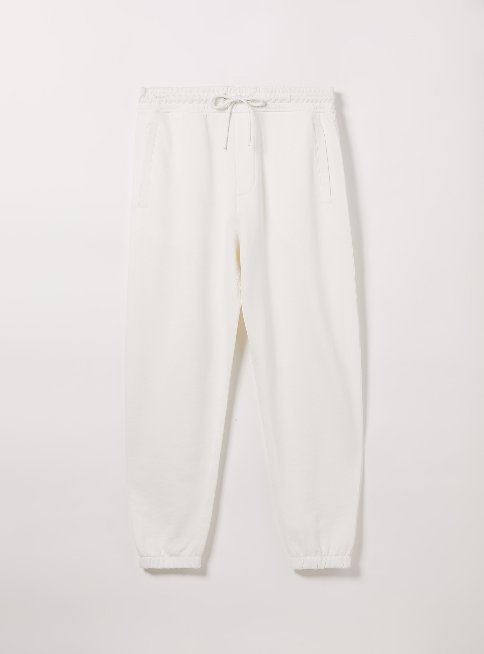 Pantalon jogger en peluche, WH1 OFF WHITE