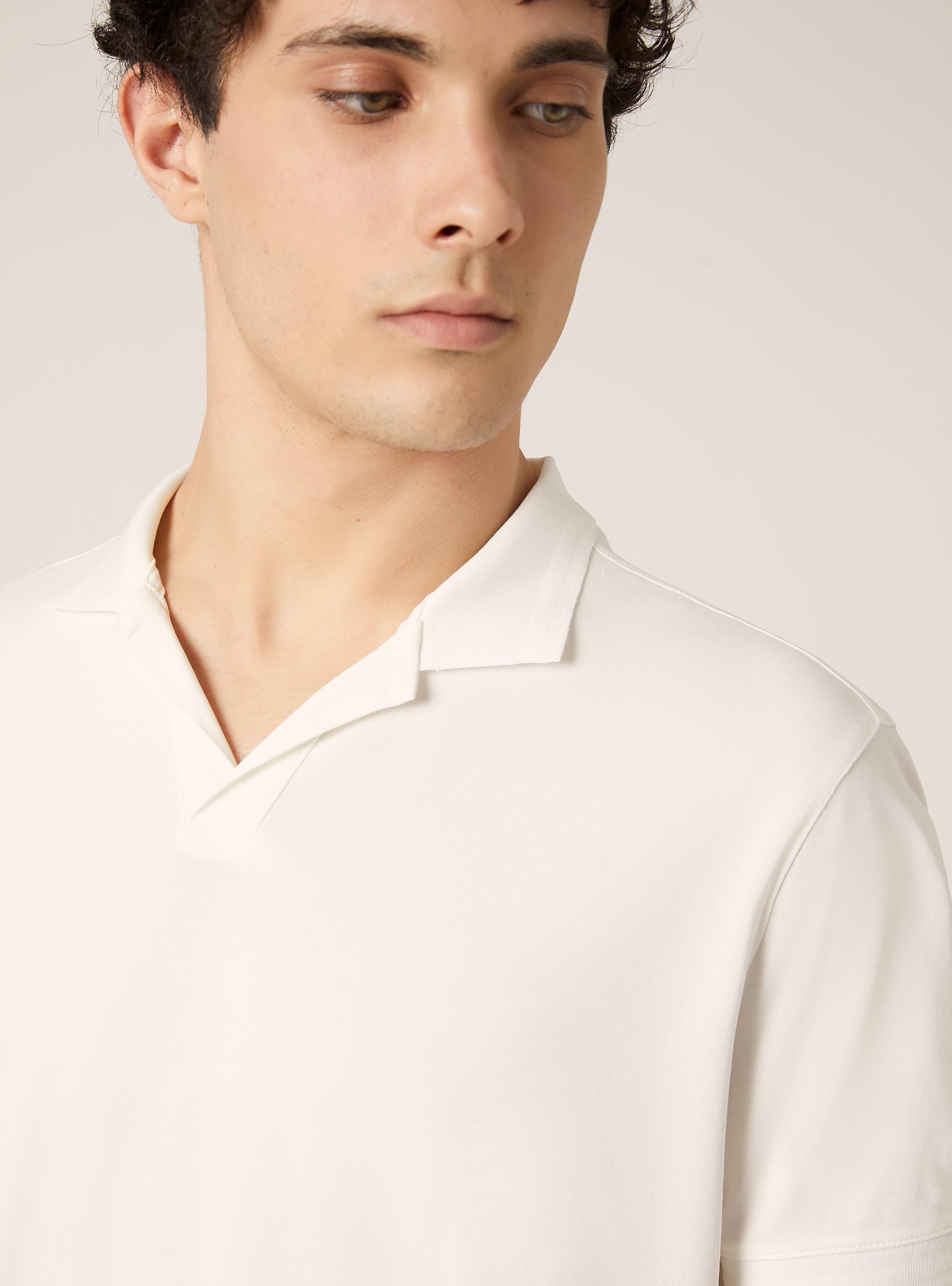 Polo in piquet aires performante  regular fit, WH1 OFF WHITE