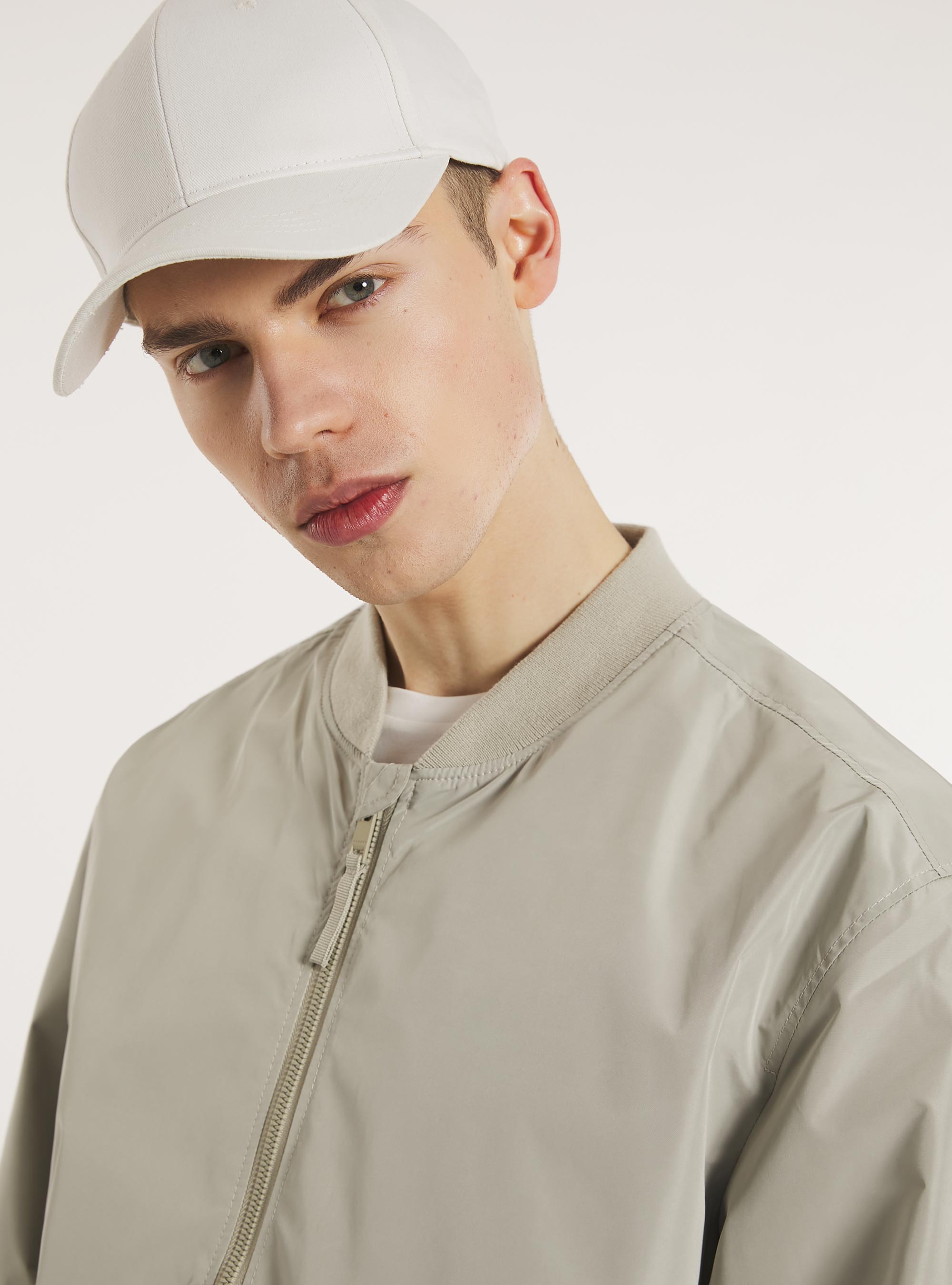 Bomber antivento regular fit, CR3 CREAM LIGHT