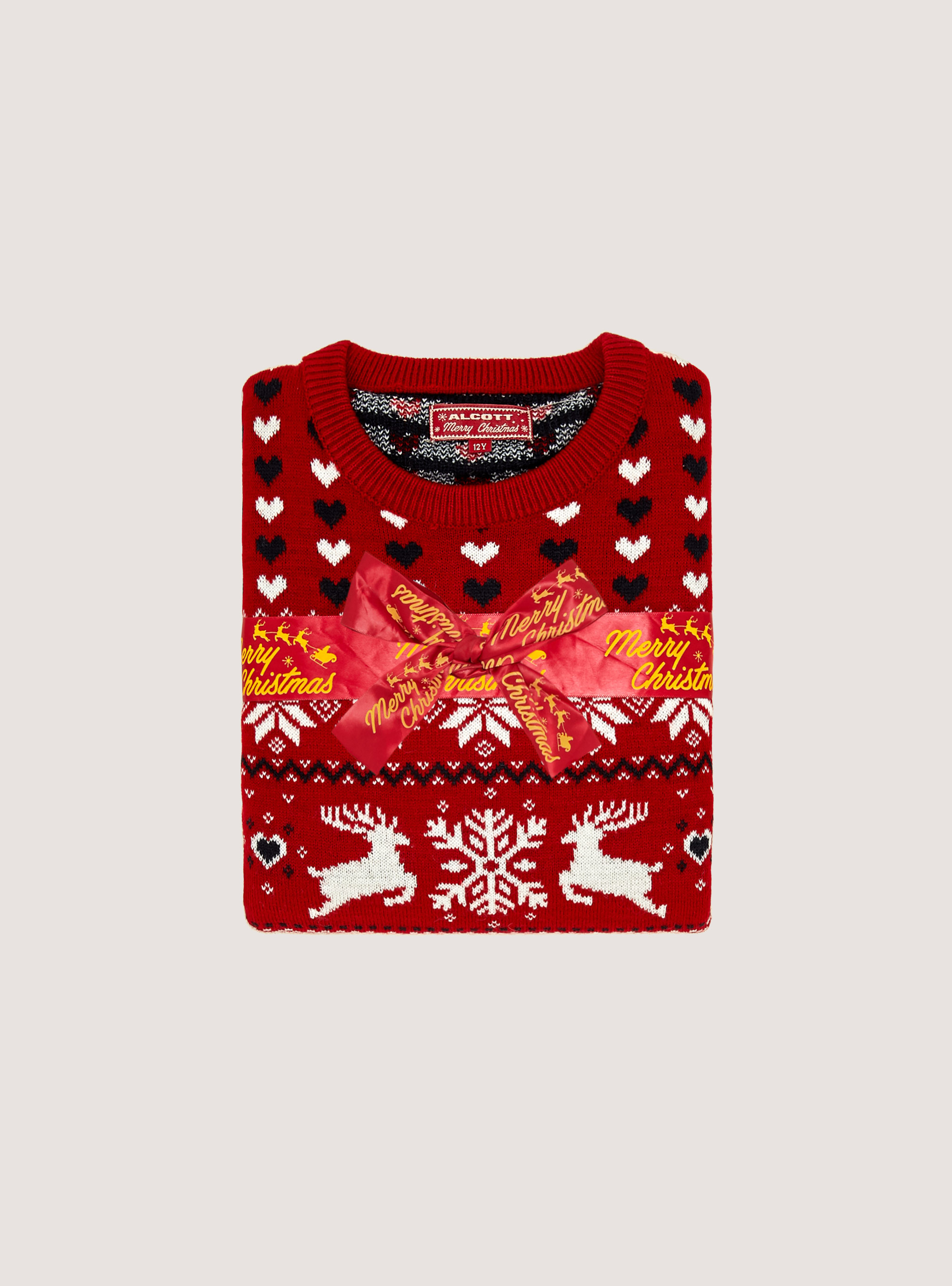 Mini Me Christmas Collection Pullover, RD2 RED MEDIUM