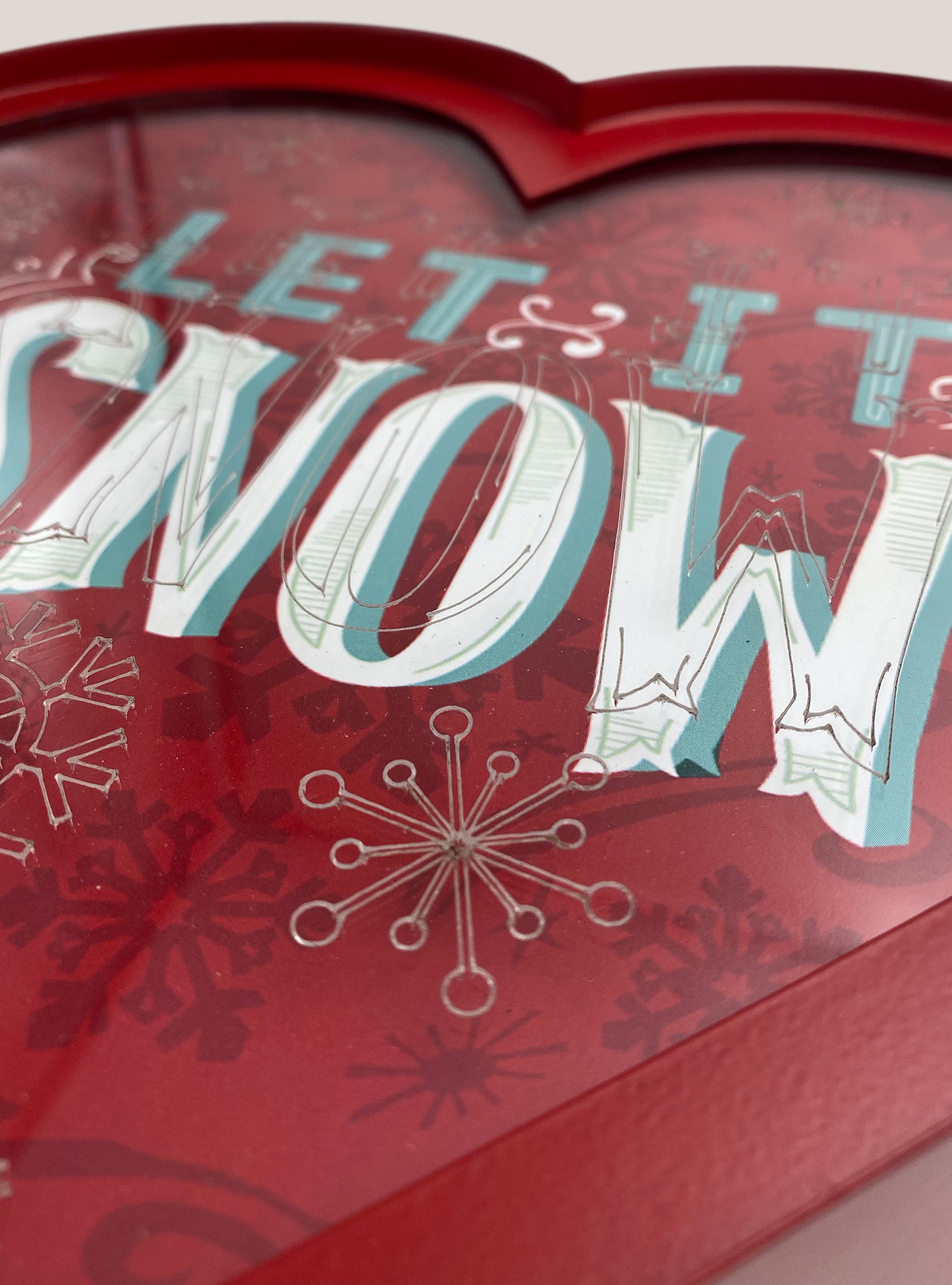 Quadro led natalizio, UNICO