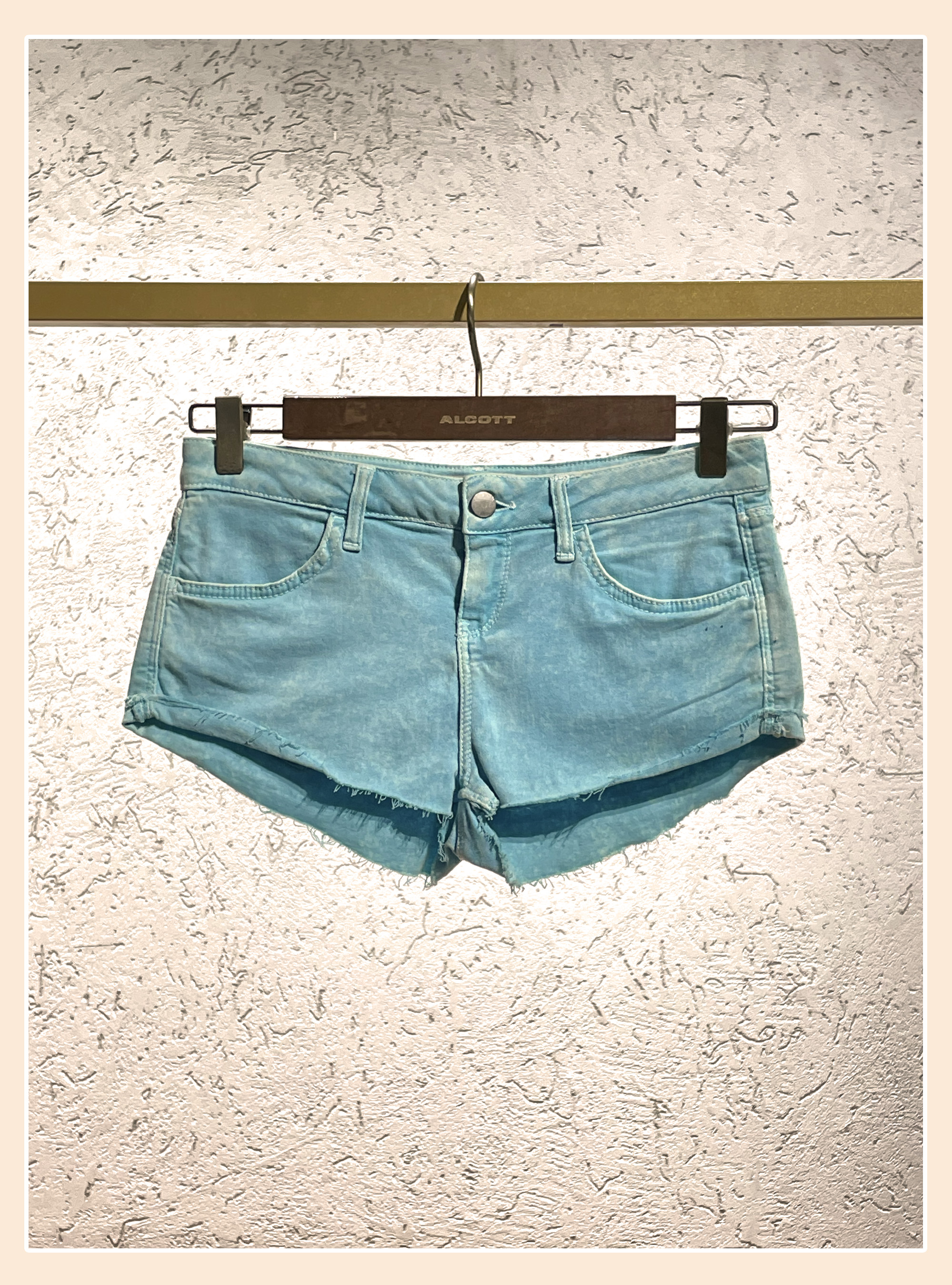 Denim shorts, AZZURRO