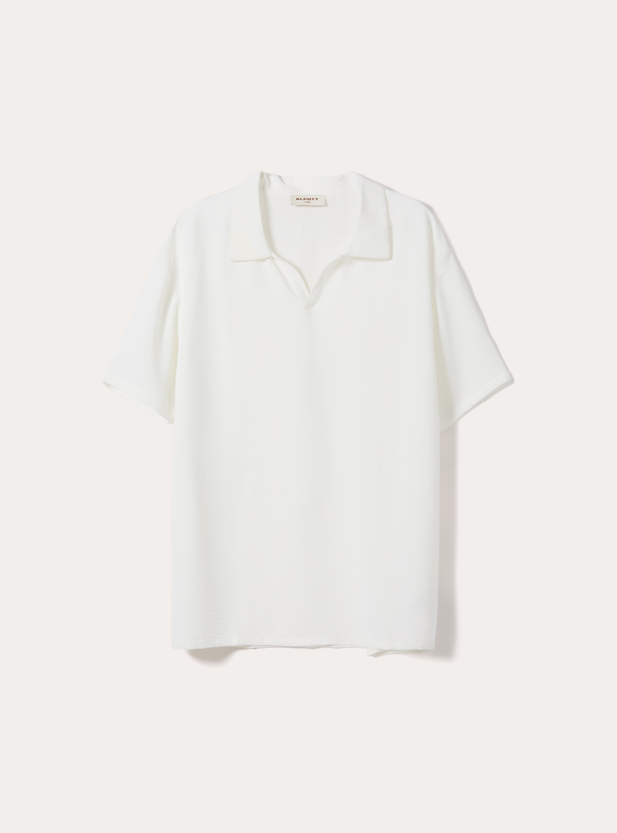 Polo basica in crepe, WH2 WHITE