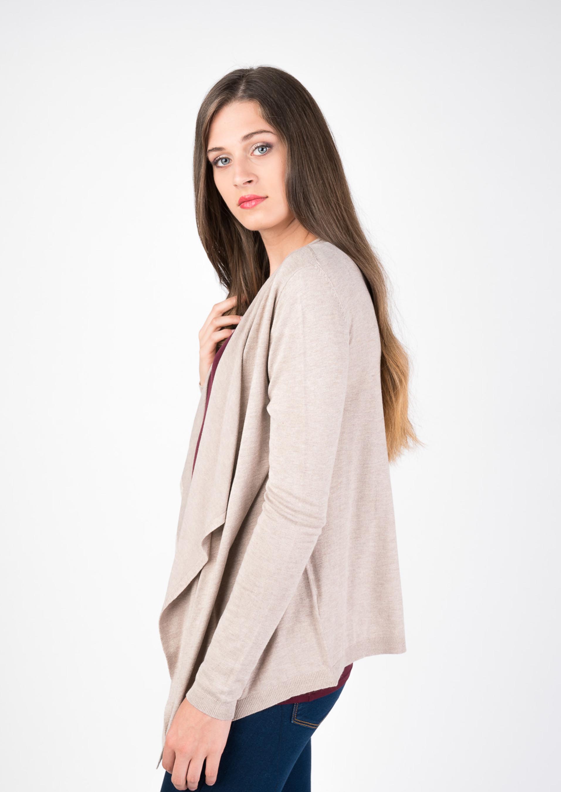 Pullover aperto, C567 SAND