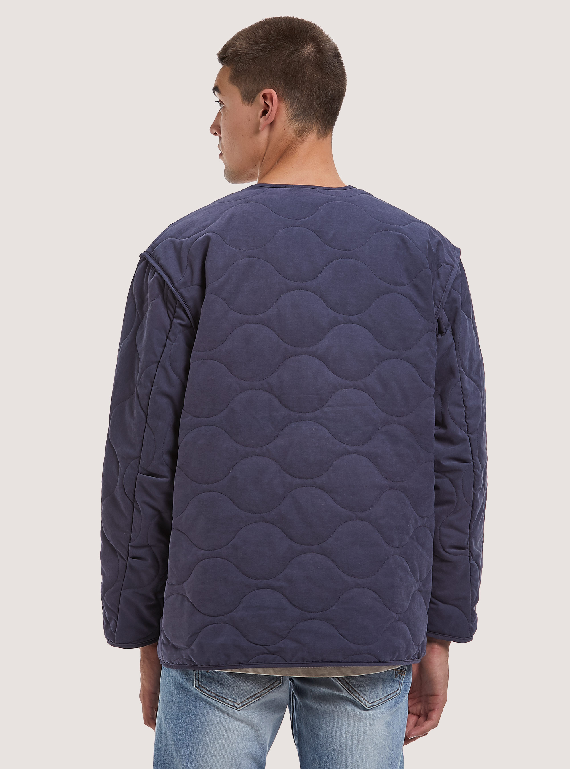 Quilted jacket with recycled padding, NA2 NAVY MEDIUM
