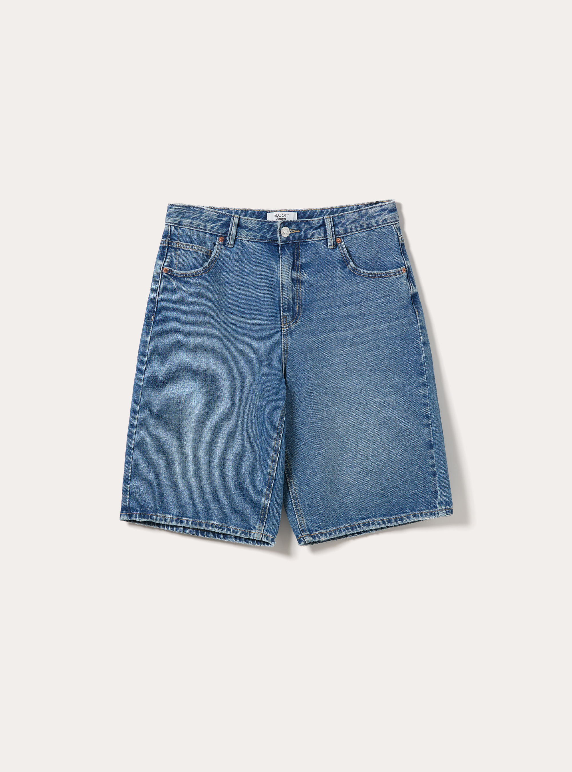Denim-Jorts Bermudashorts, D004 MEDIUM LIGHT BLUE