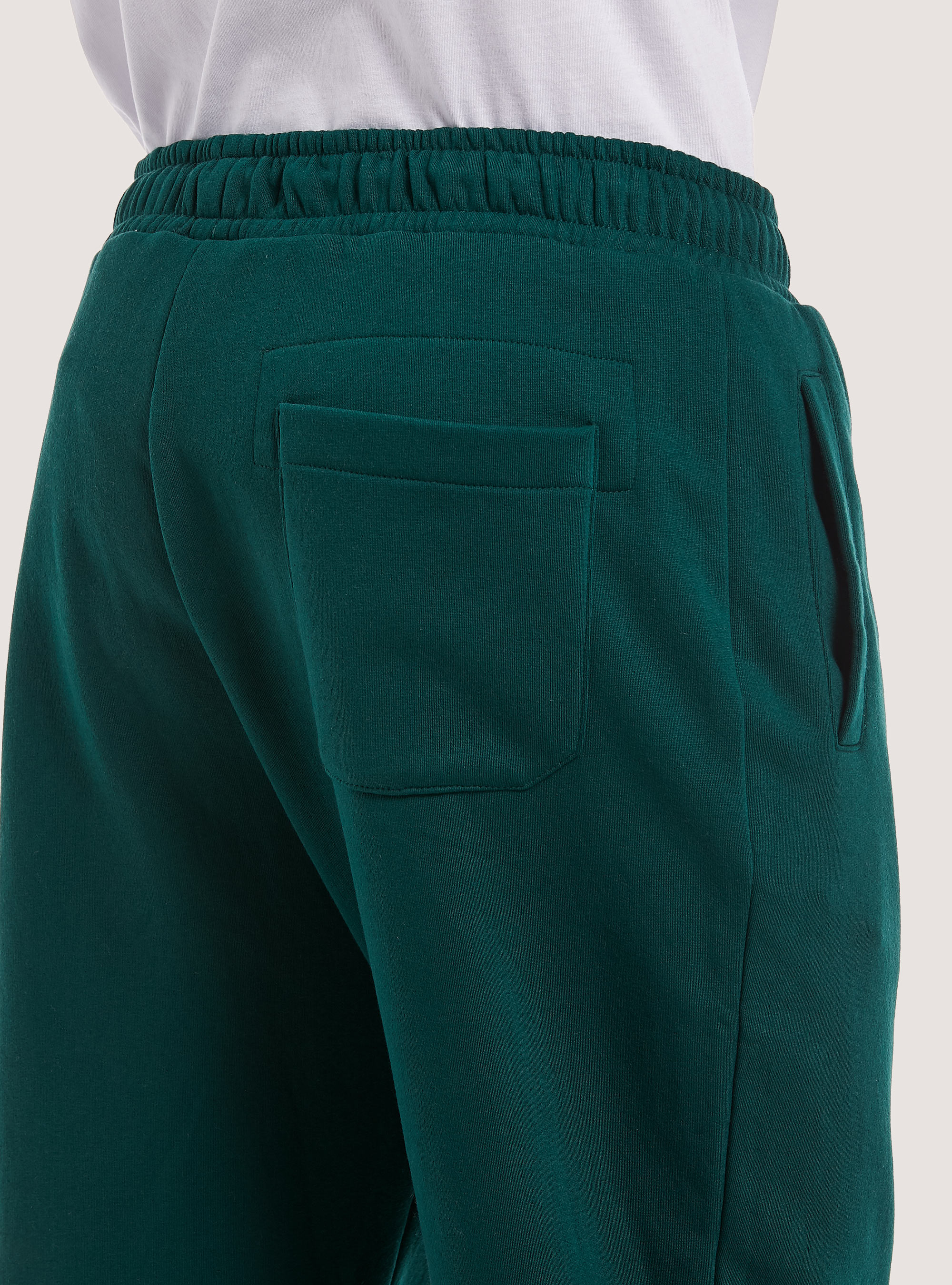 Plush jogger trousers, GN1 GREEN DARK