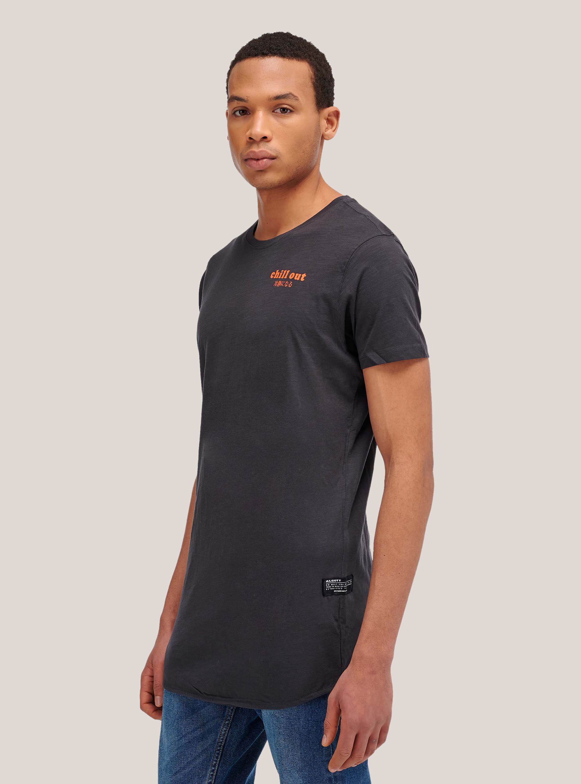 Essential oversize fit t-shirt, BLACK